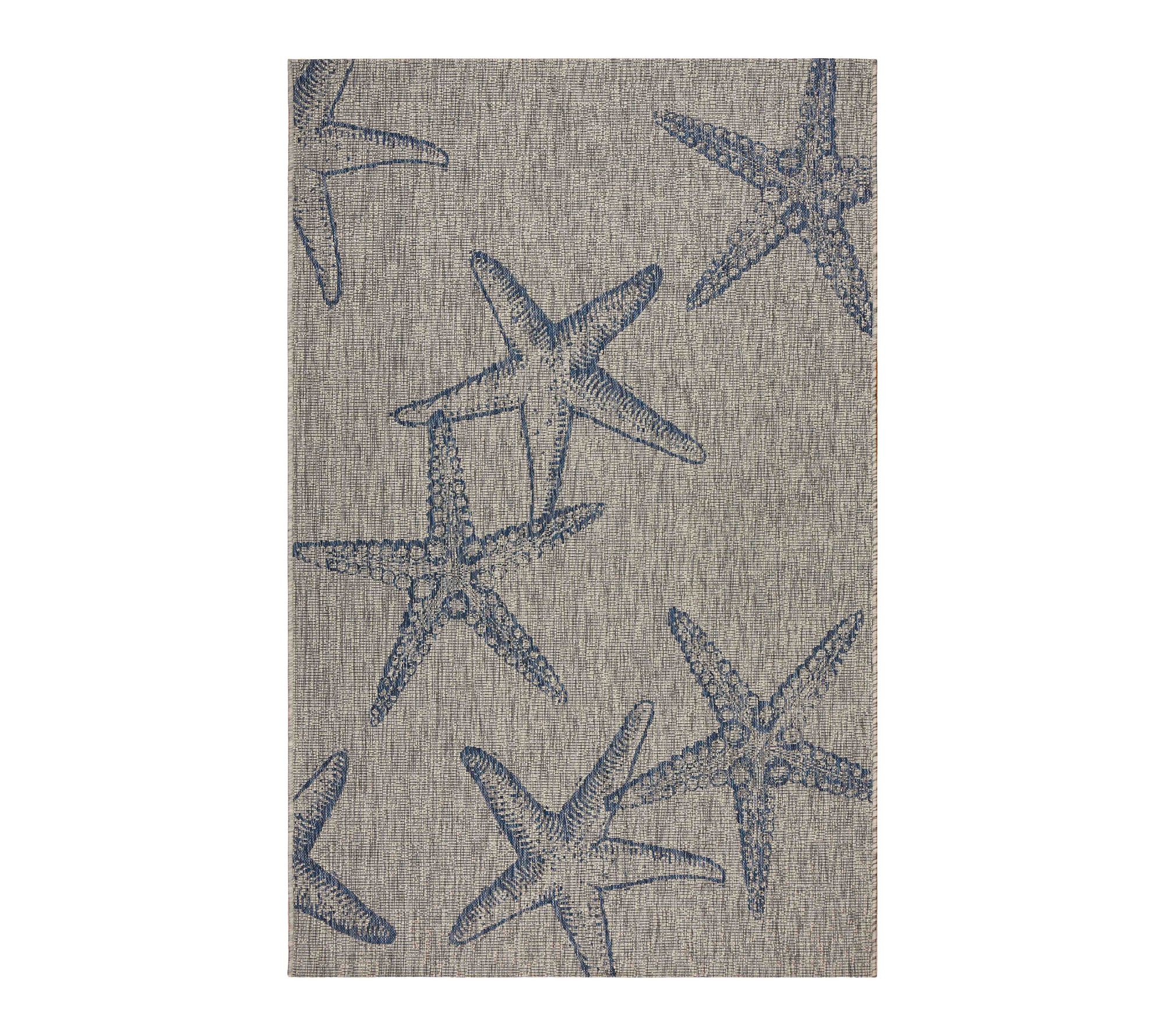 Ox Bay Nautical Starfish Performance Outdoor Ar ea Rug, 5' x 7