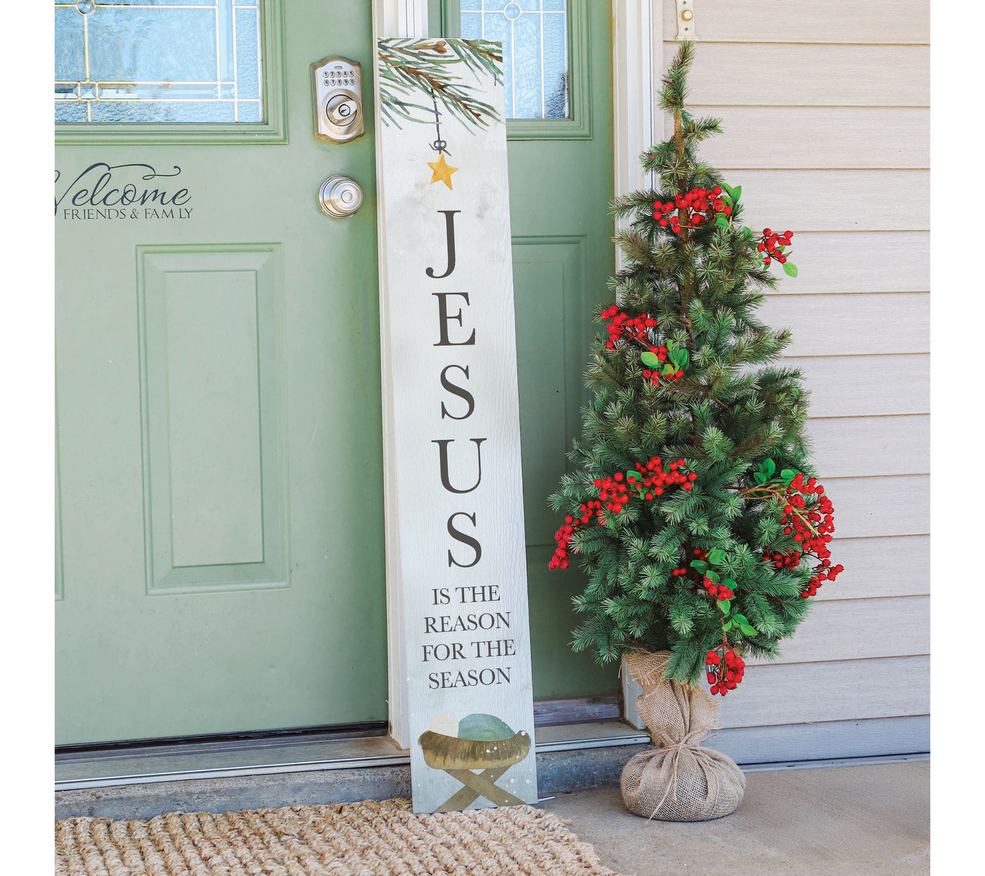 Sincere Surroundings 47" Jesus Is The Reason Porch Board