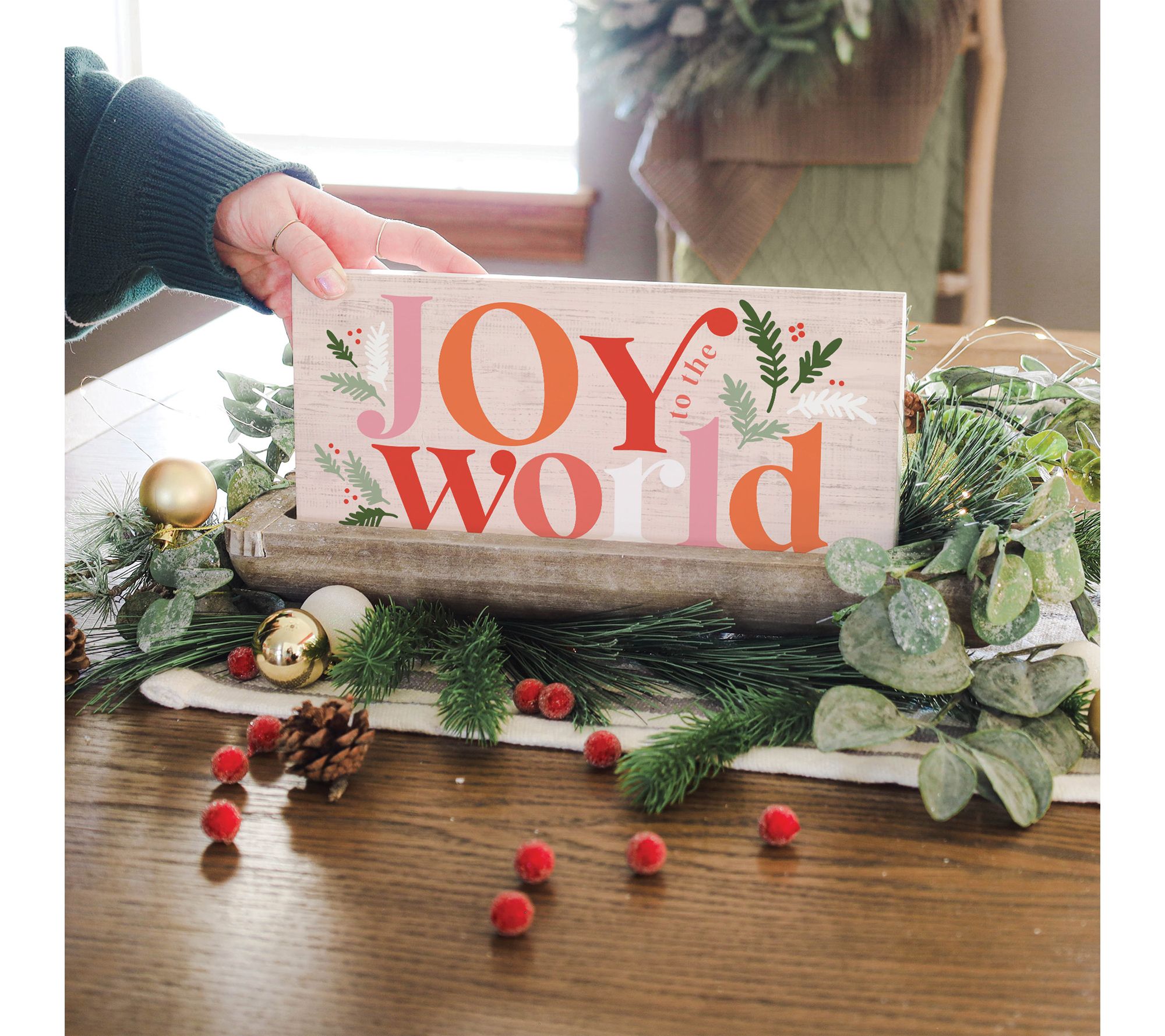 Sincere Surroundings 12" Joy To World Pink Inspire Board