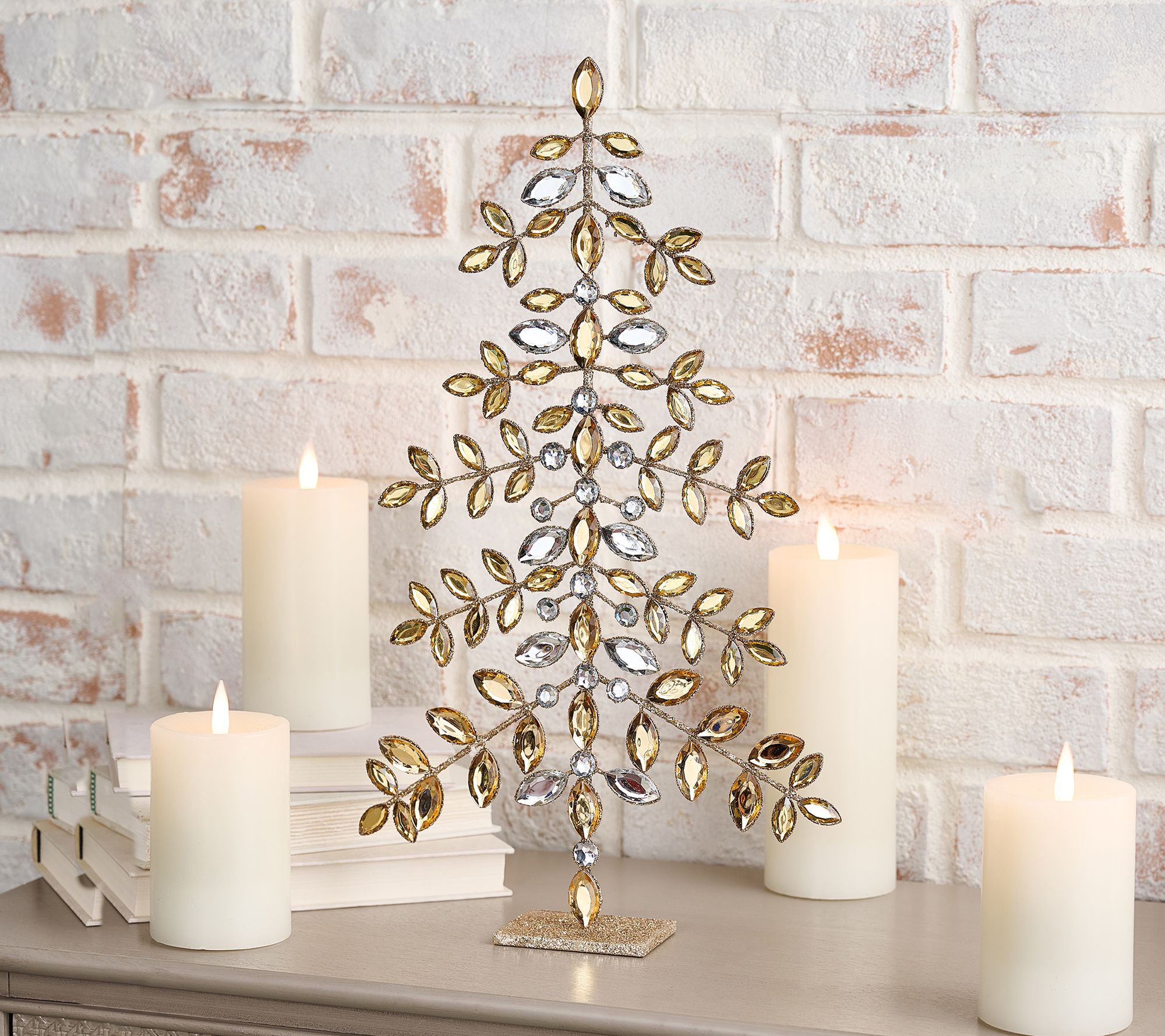 "As Is" 18" Faceted Jewel Tree by Valerie