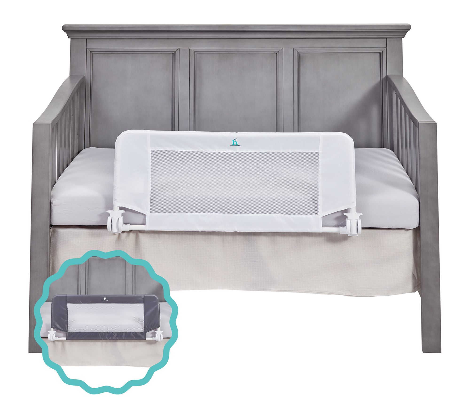 Hiccapop Bed or Crib Rail Guard for Baby or Toddler