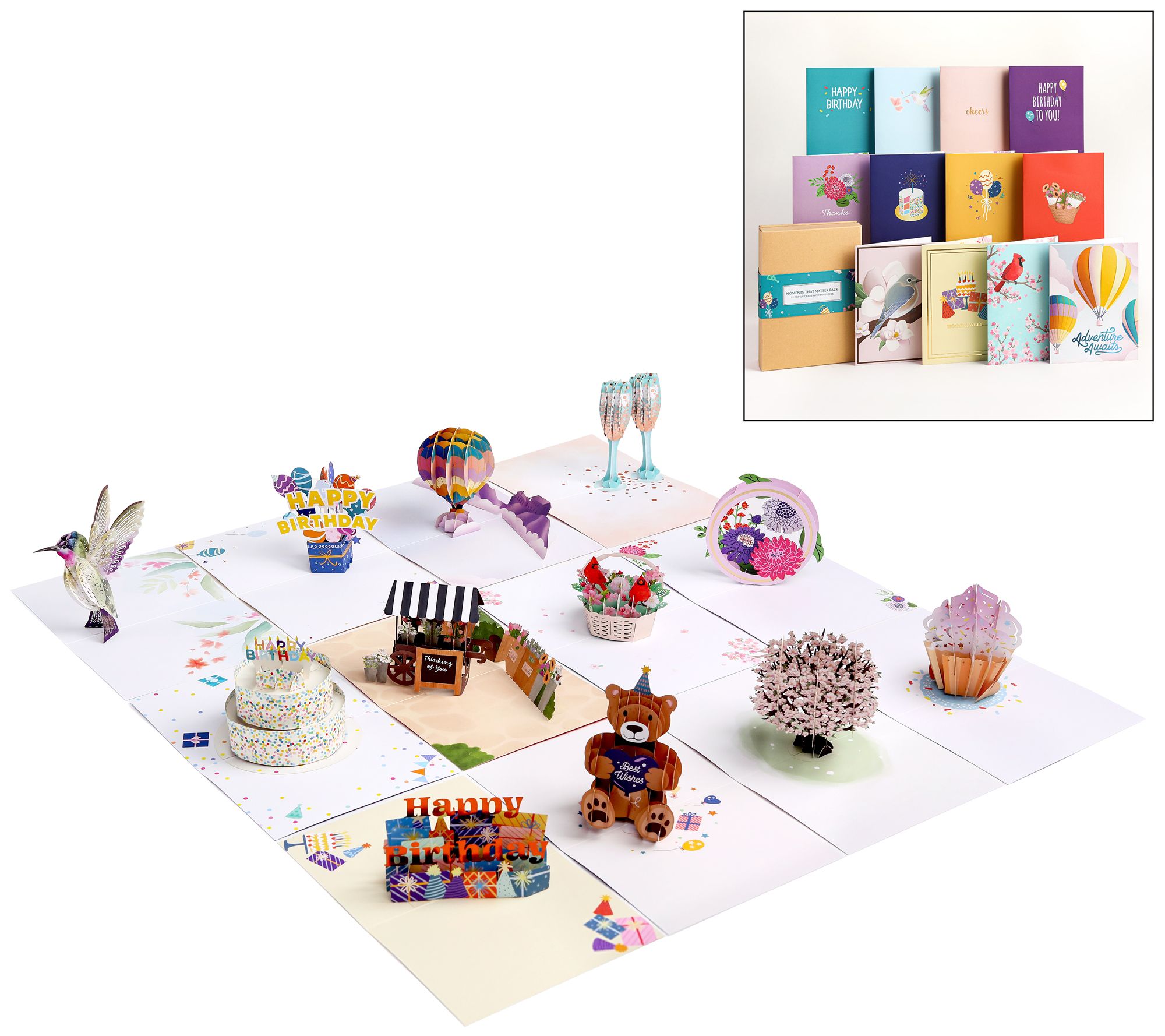 Lovepop 12 Pop- Up Cards Variety All Occasions In Box Assortment