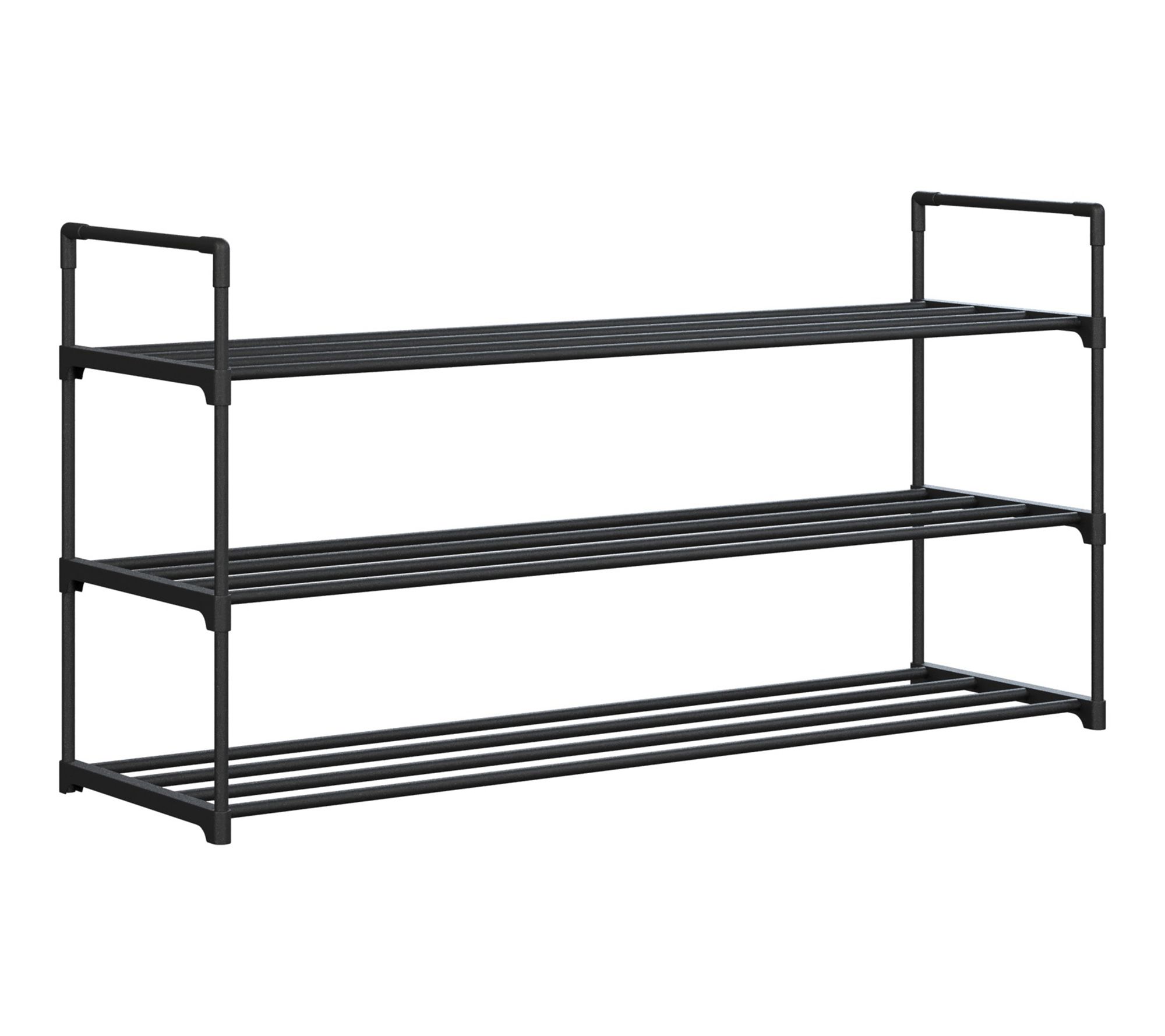 Home-Complete Shoe Storage Rack 3-Tier Shoe Organizer