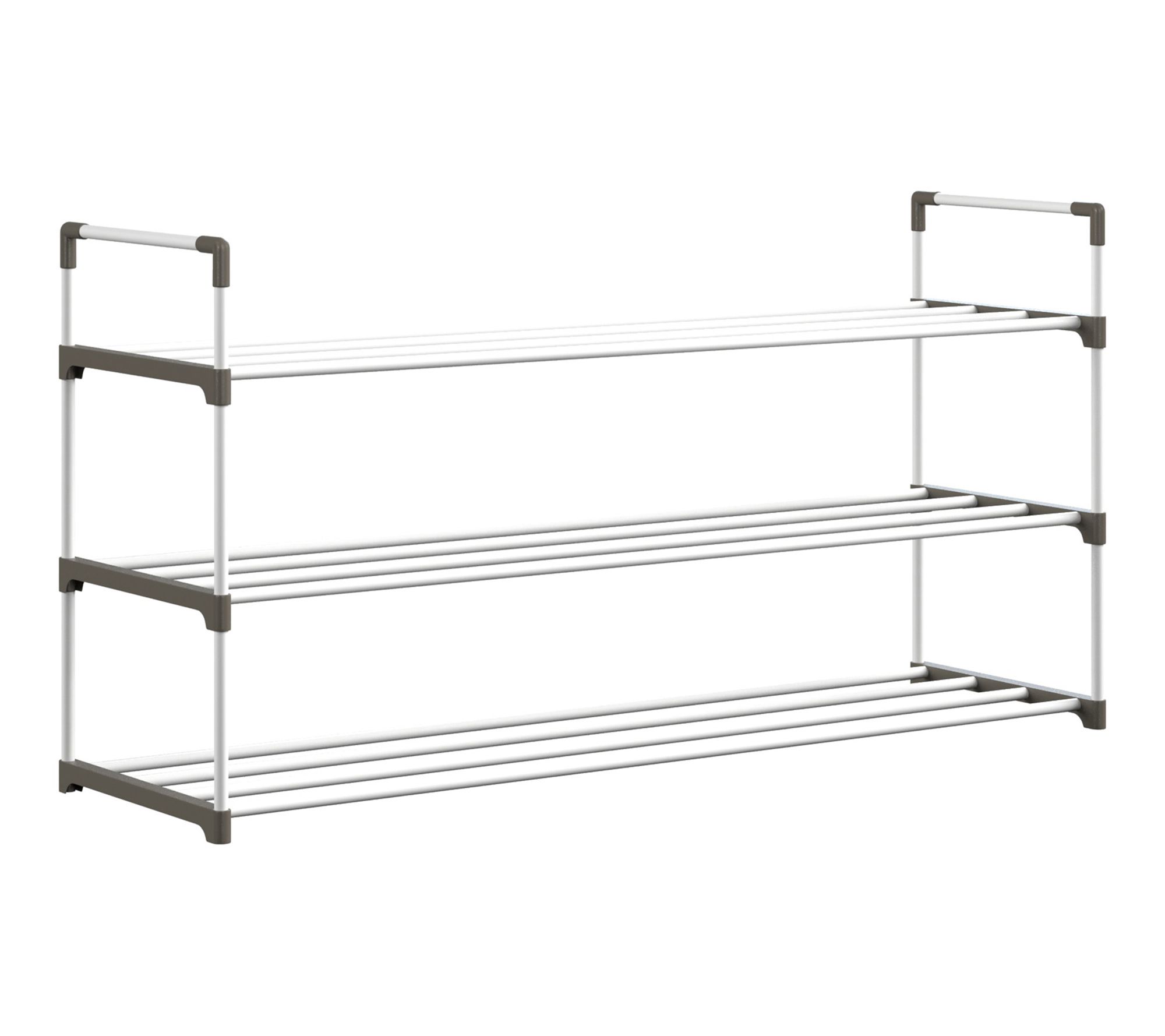 Home-Complete Shoe Storage Rack 3-Tier Shoe Organizer