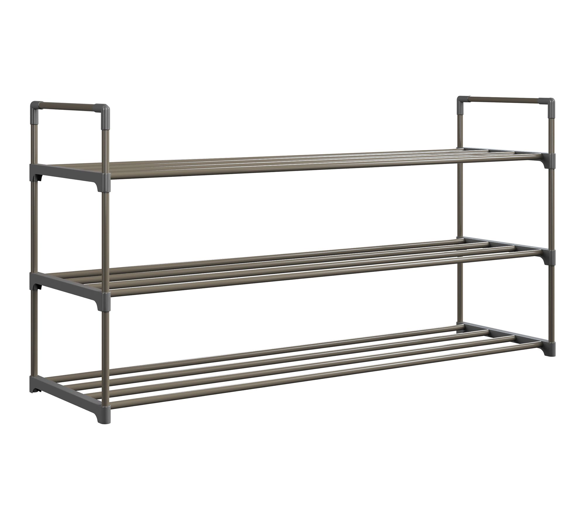 Home-Complete Shoe Storage Rack 3-Tier Shoe Organizer