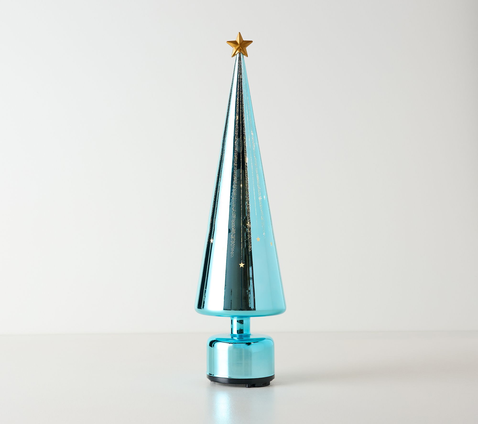 18" Rotating Starry Night High Shine Tree by Valerie