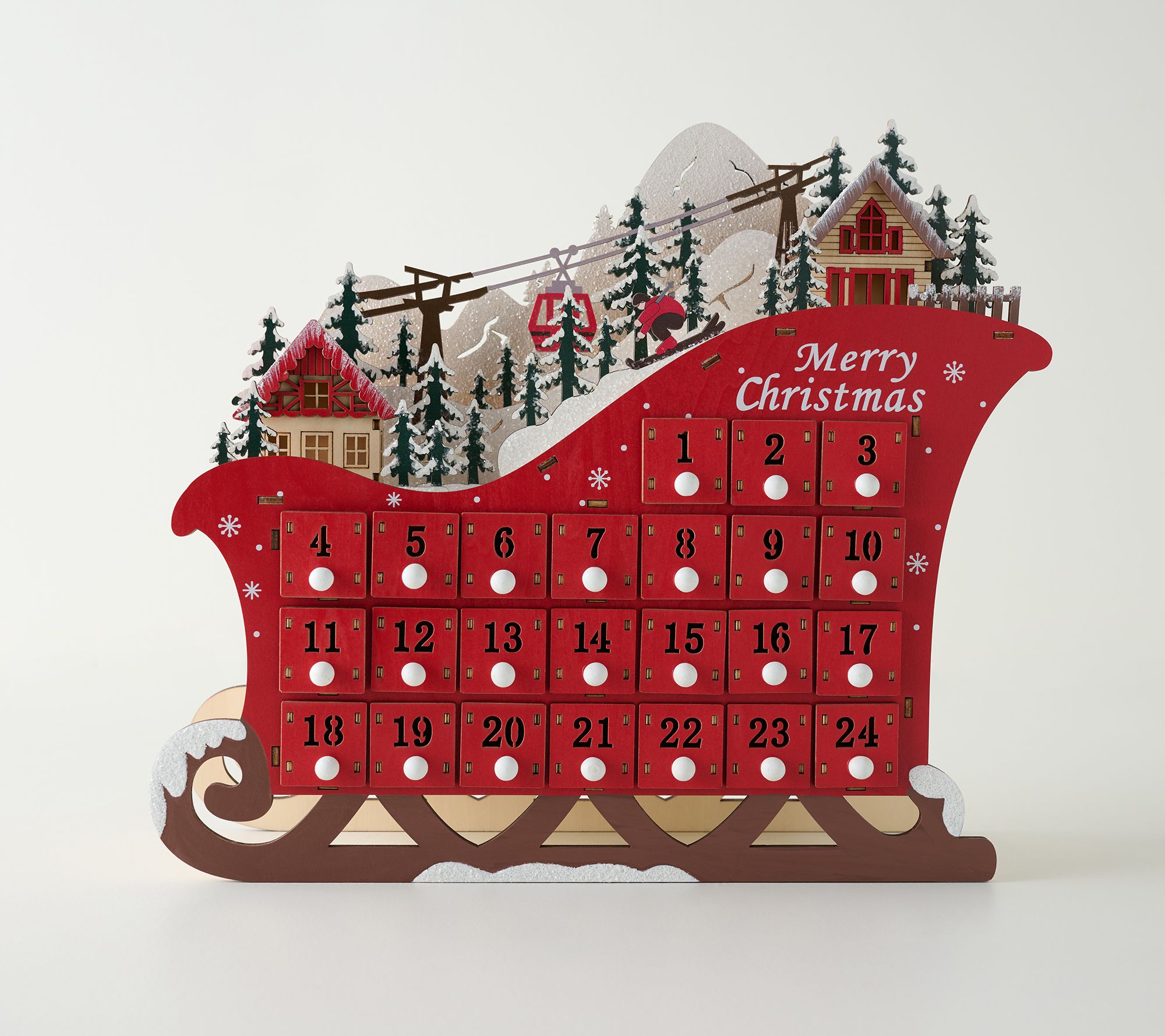 "As Is" Home Reflections Lit Sleigh Advent Calendar