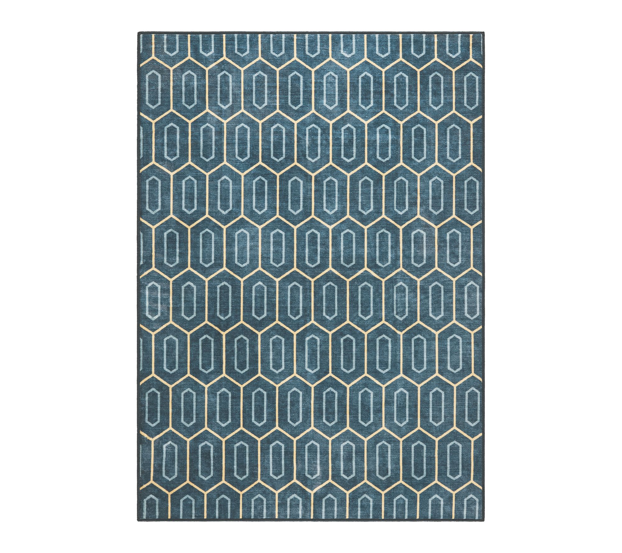 Everwash Haven Mod Geo 6x9 Washable Area Rug