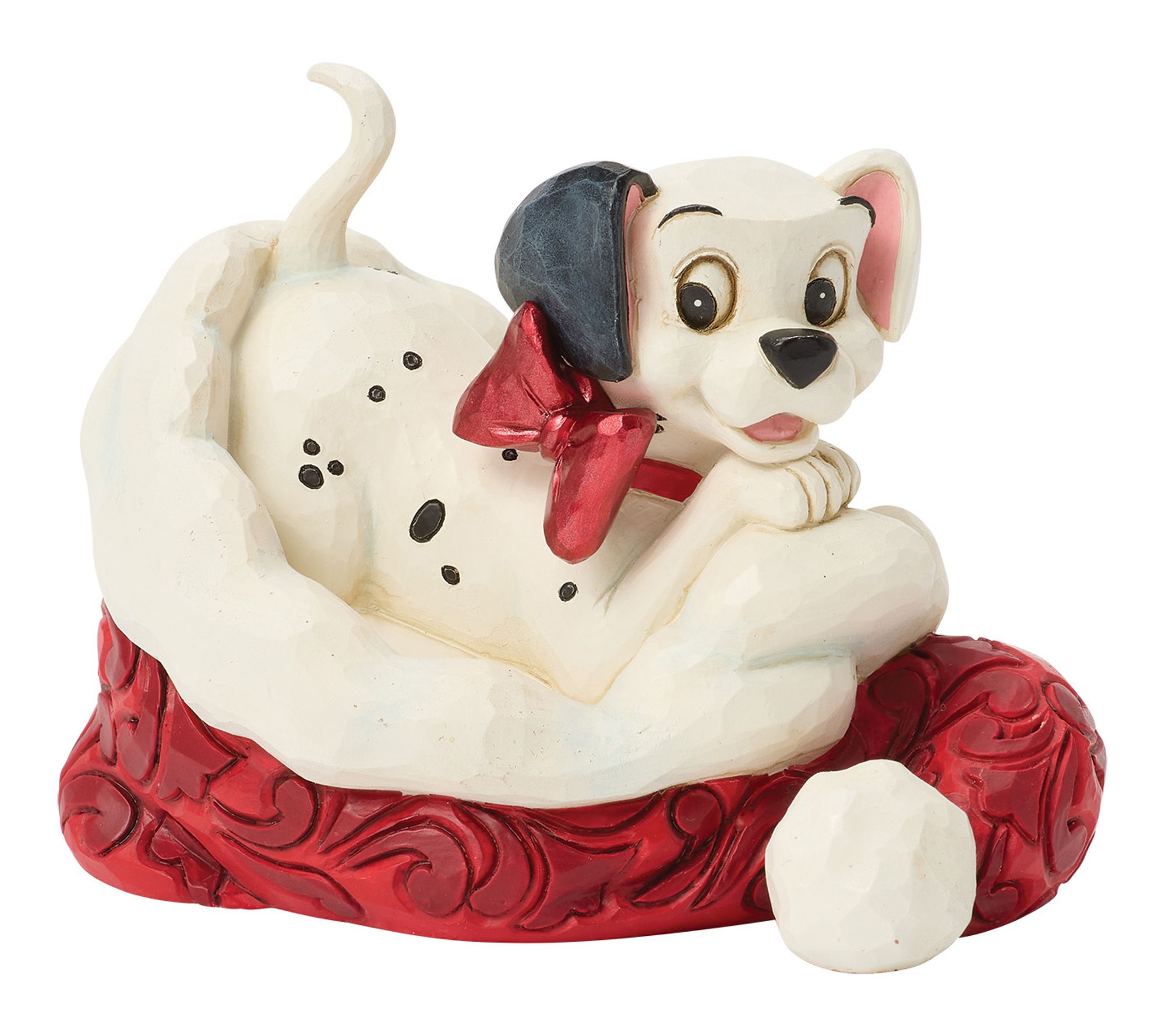 Jim Shore Disney Traditions 101 Dalmation Santa Hat Figurine
