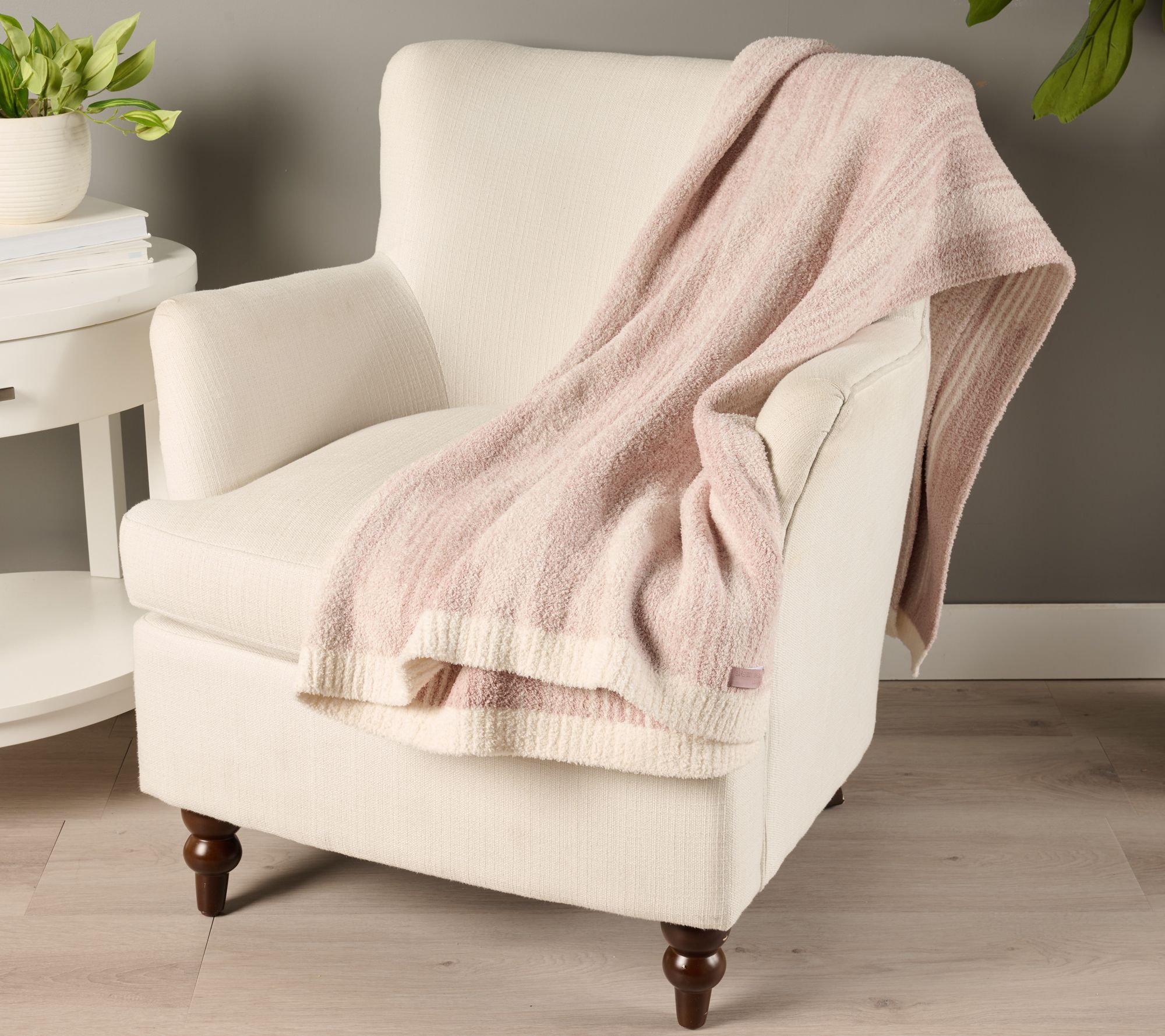 "As Is" Barefoot Dreams 45x60 CozyChic Textured Blanket