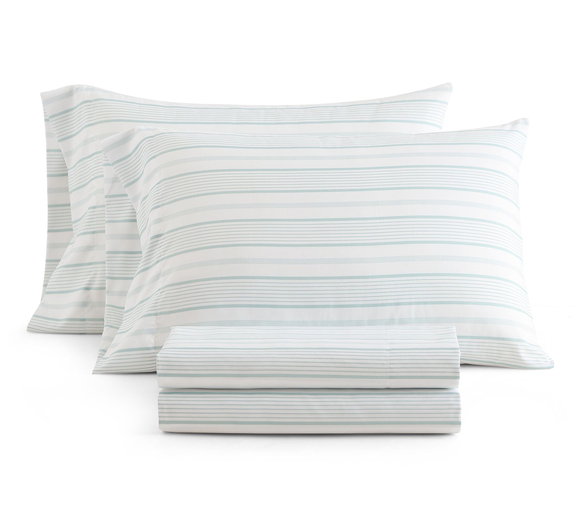 Martha Everyday Madison Stripe Blue Queen SheetSet