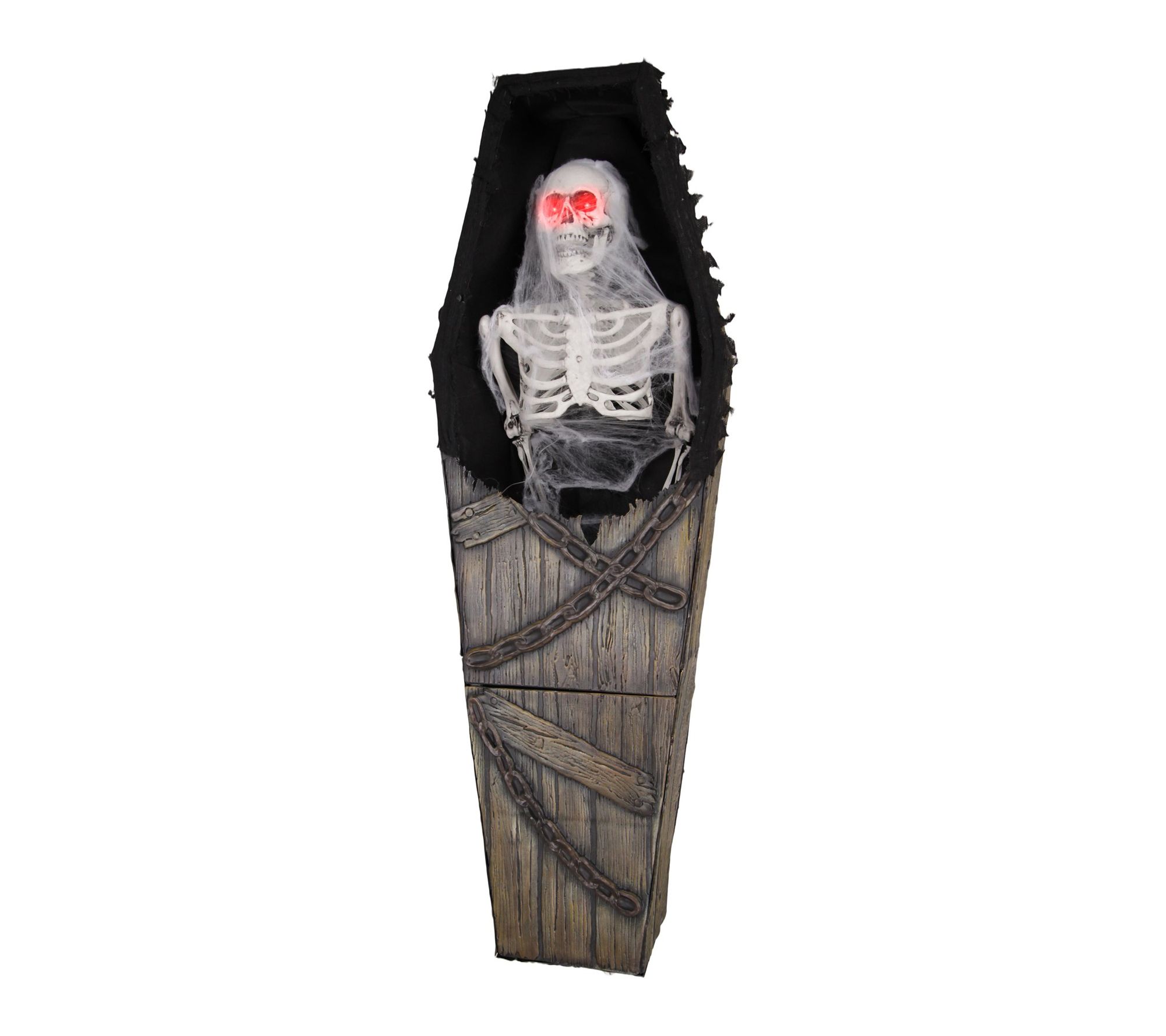 Haunted Hill Farm Life Size Reaper in Coffin Animatronic