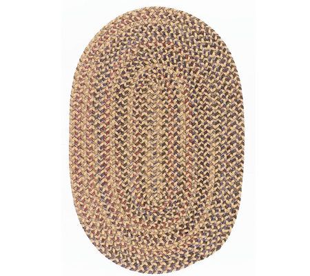 Colonial Mills Twilight 10' x 13' Oval Wool Blend Braided Rug