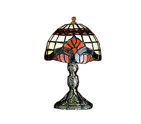 Tiffany Style 5"H Baroque Micro Mini Lamp
