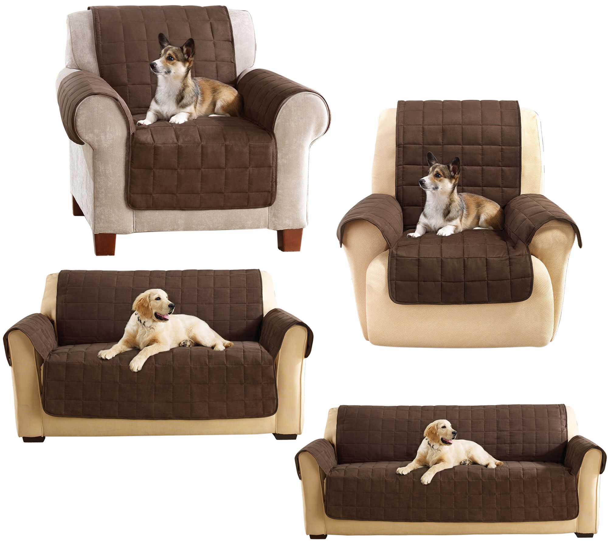 Sure Fit Furniture Cover Memory Foam Comfort Seat