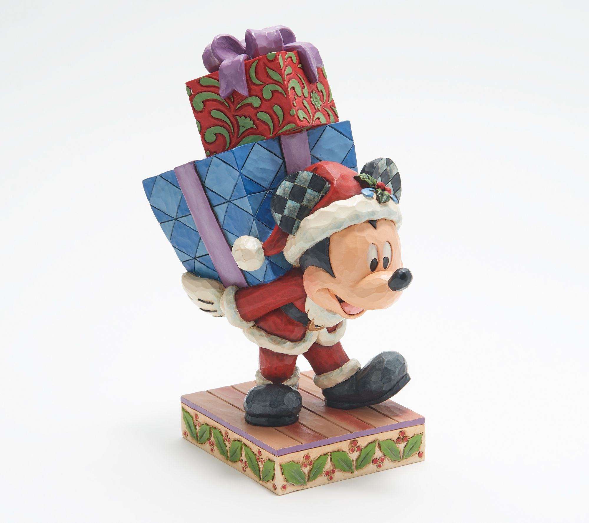 Jim Shore Disney Traditions Mickey Carrying Presents Figure 
