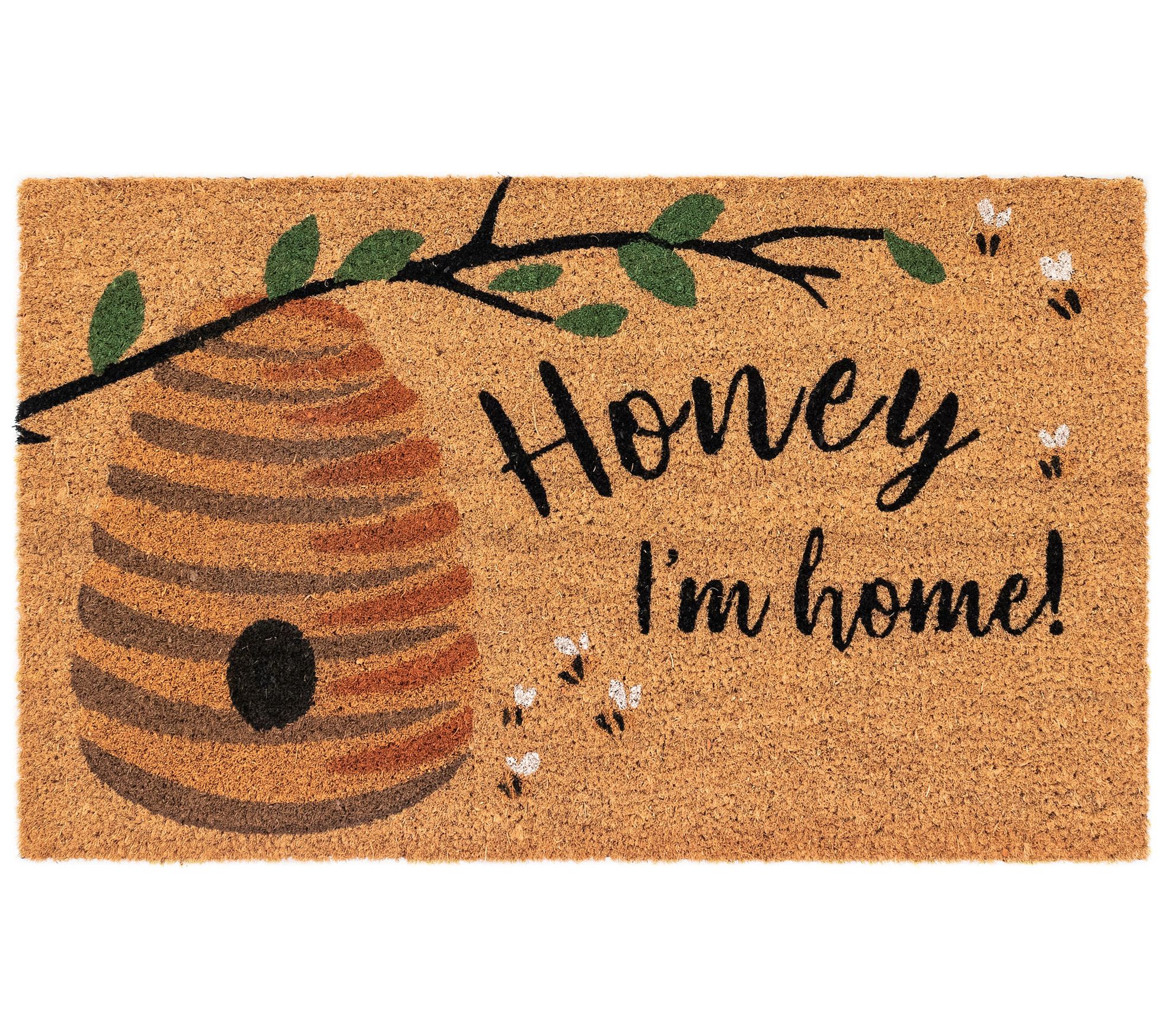 Liora Manne Natura Honey I'm Home Outdoor Mat Ntrl 24" x 36"