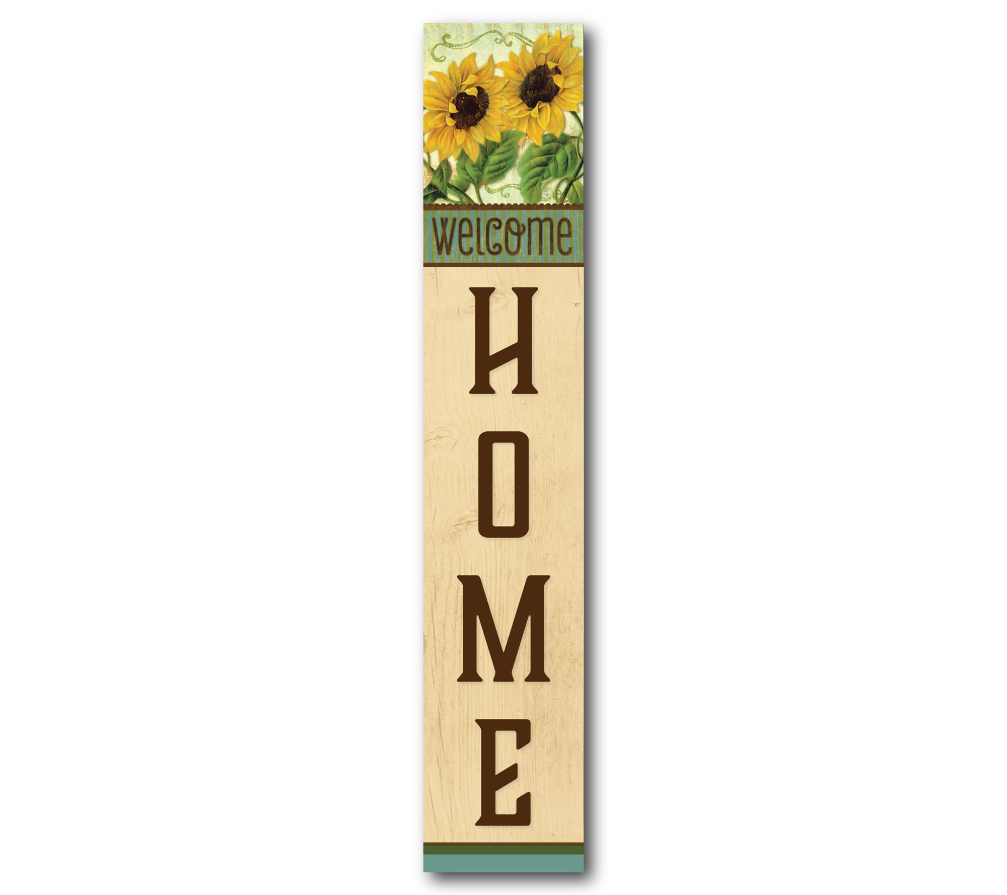 Courtside Market Sunflower Welcome Home 7" x 40" Porch Sign