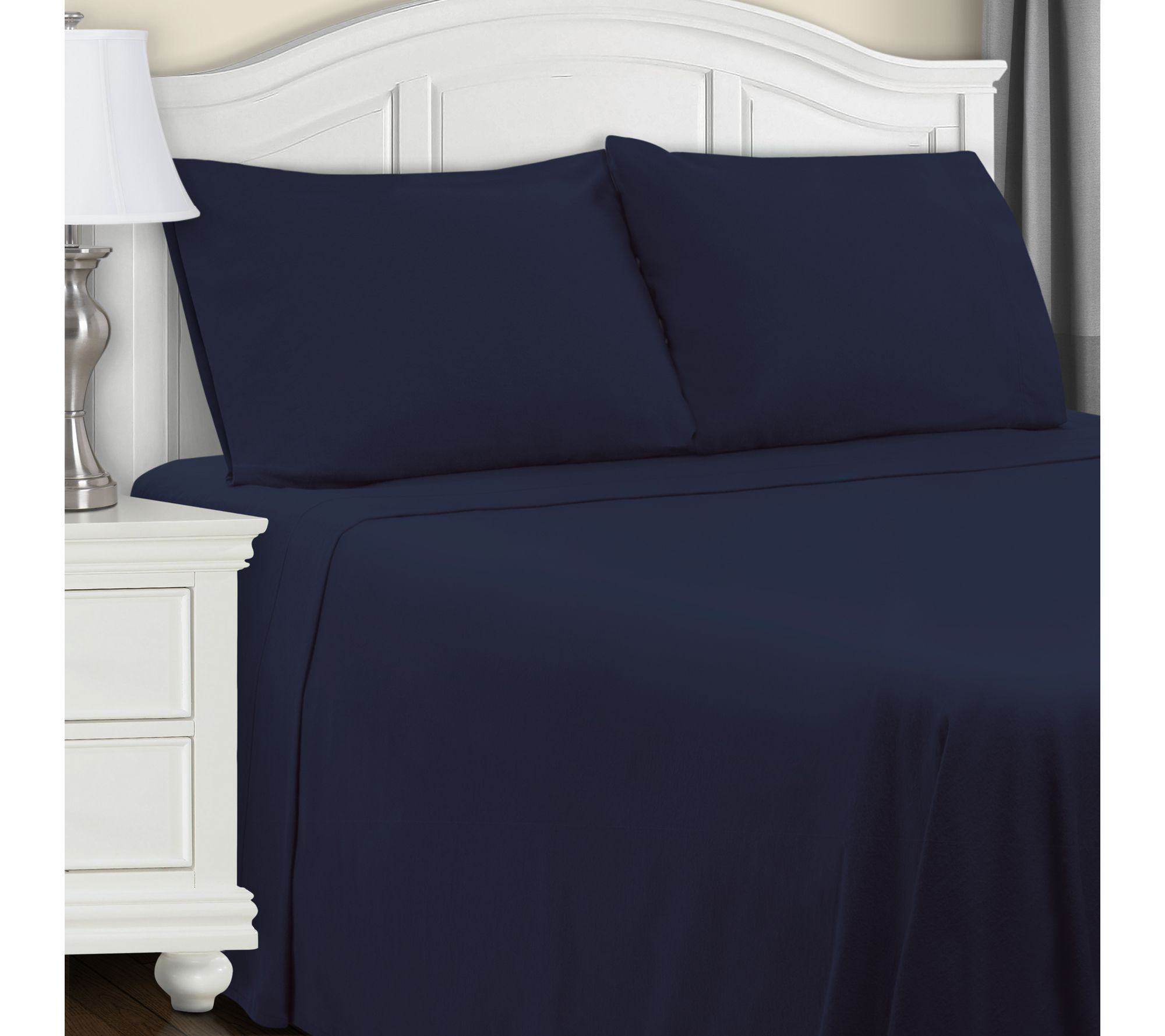 Superior Cotton Solid Deep Pocket 3 Piece SheetSet, Full