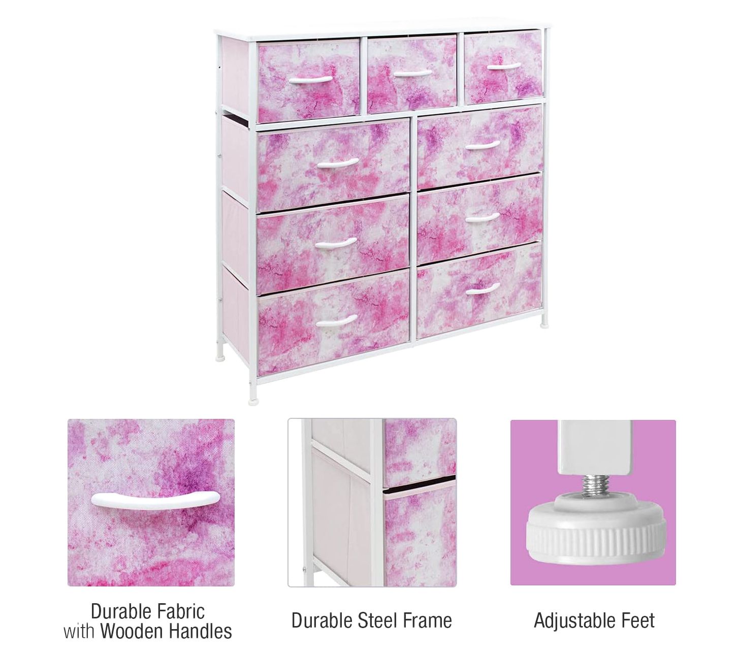 Sorbus 8 Drawer Storage Cube Dresser