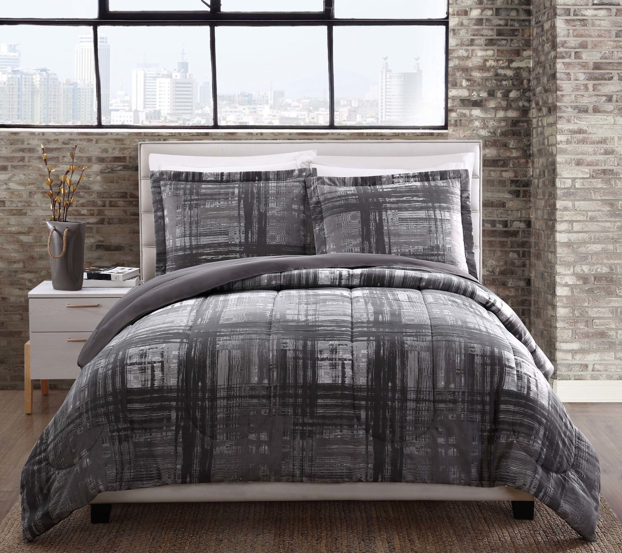 Style 212 Camden Plaid King Comforter Set