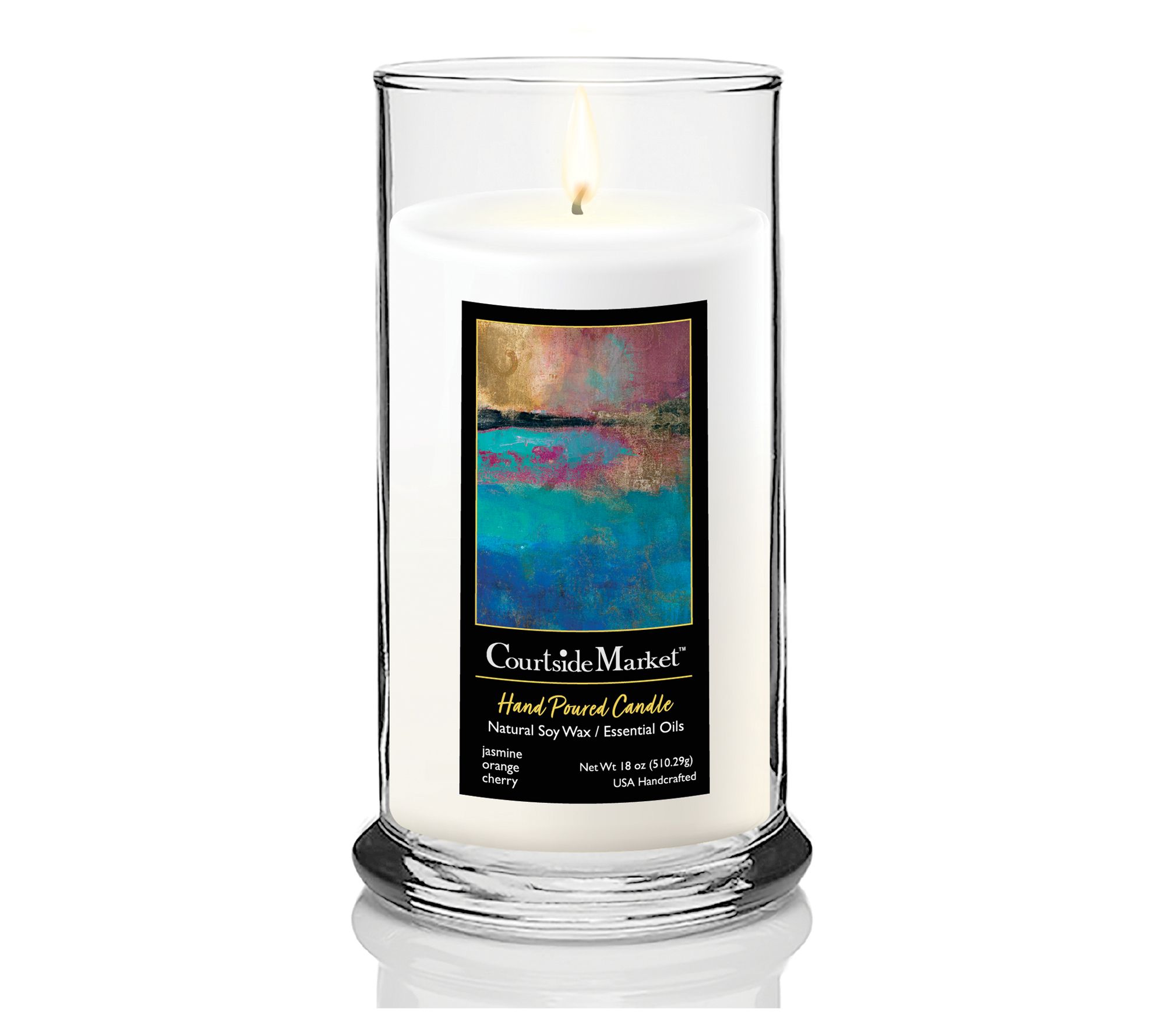Courtside Market Farie Horizon Status Candle Gl ass 18 oz.