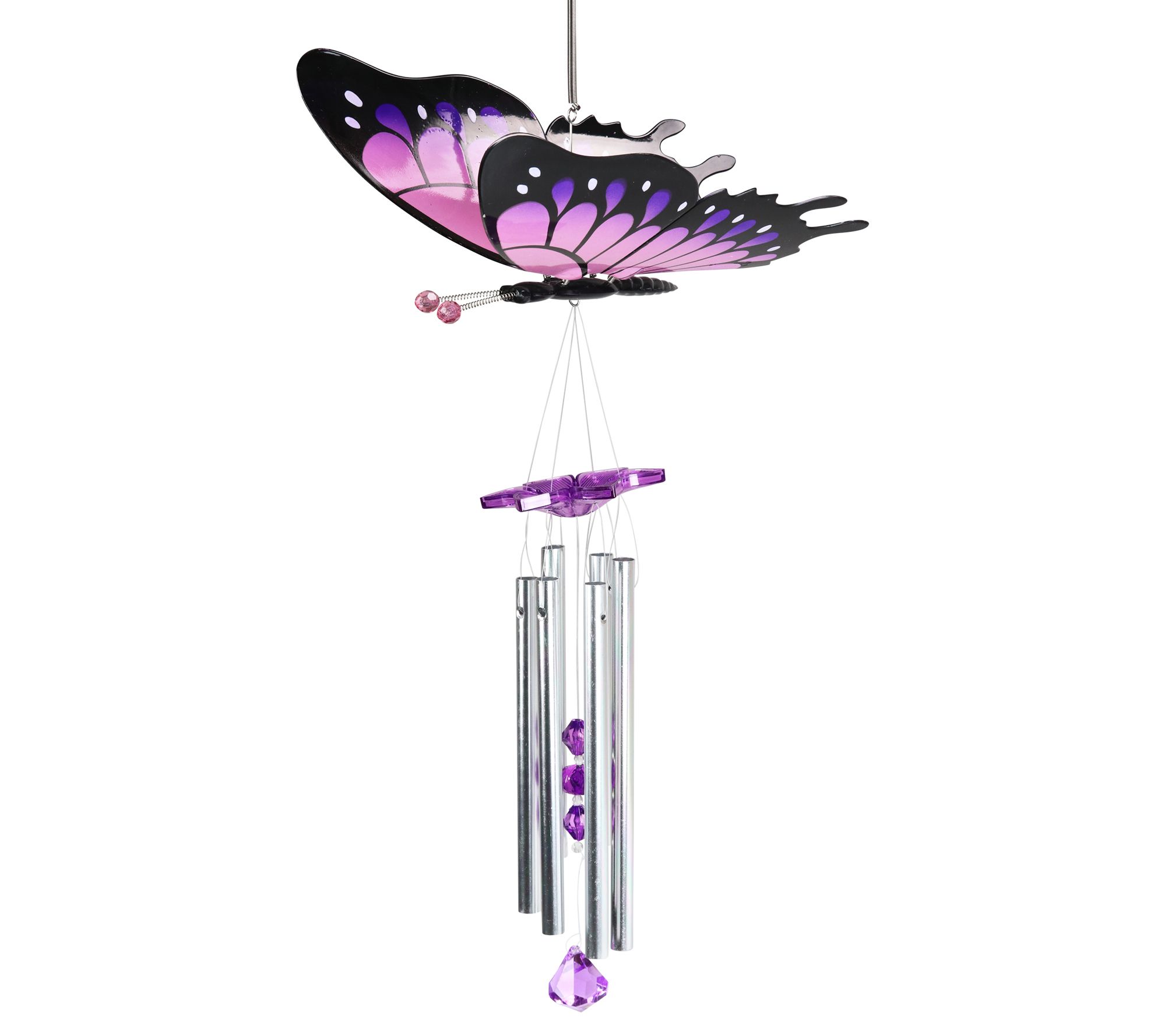 Exhart Fluttering Wings Butterfly Wind Chime