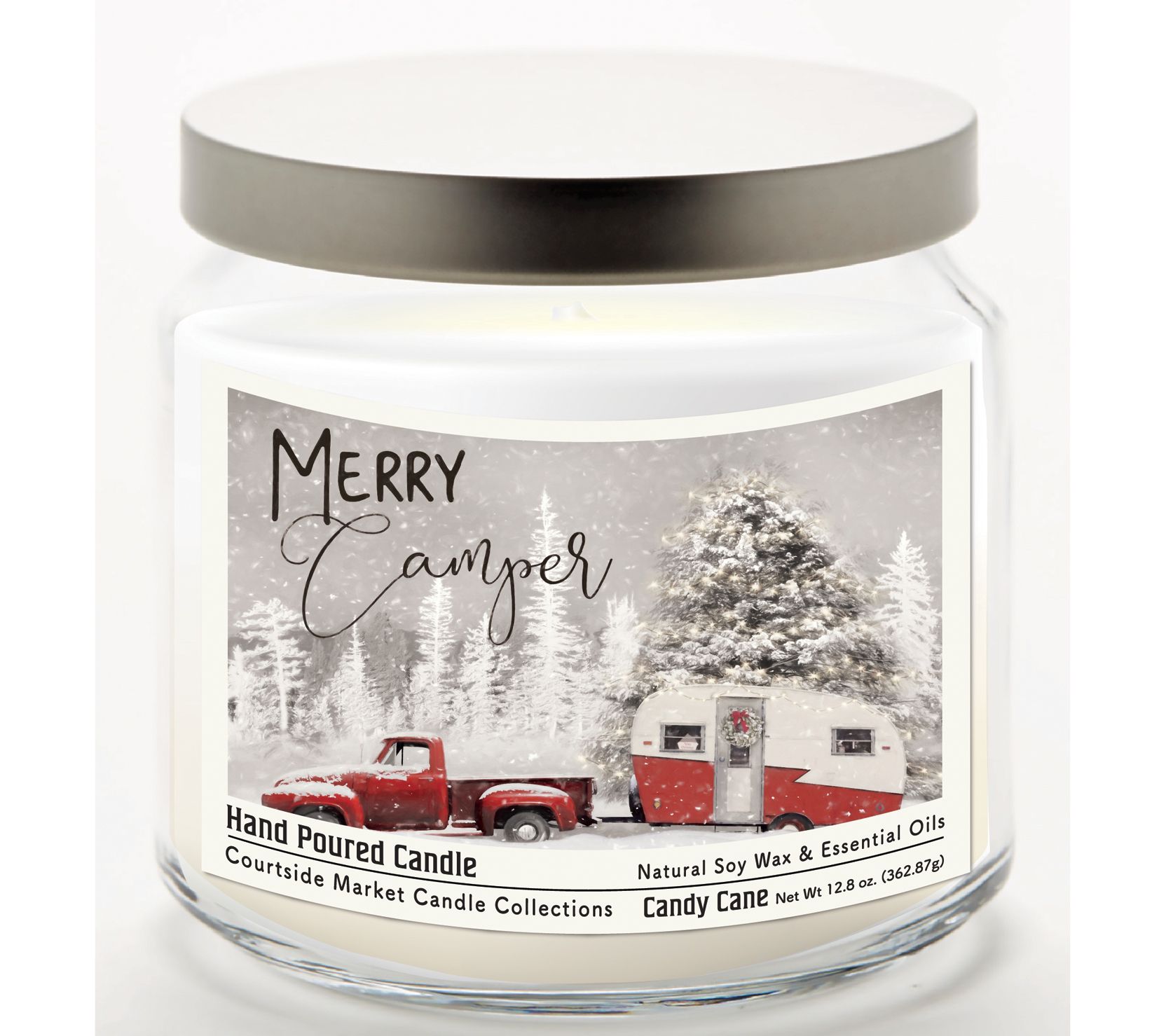 Courtside Market Merry Camper Candle Glass Jar2.8 oz