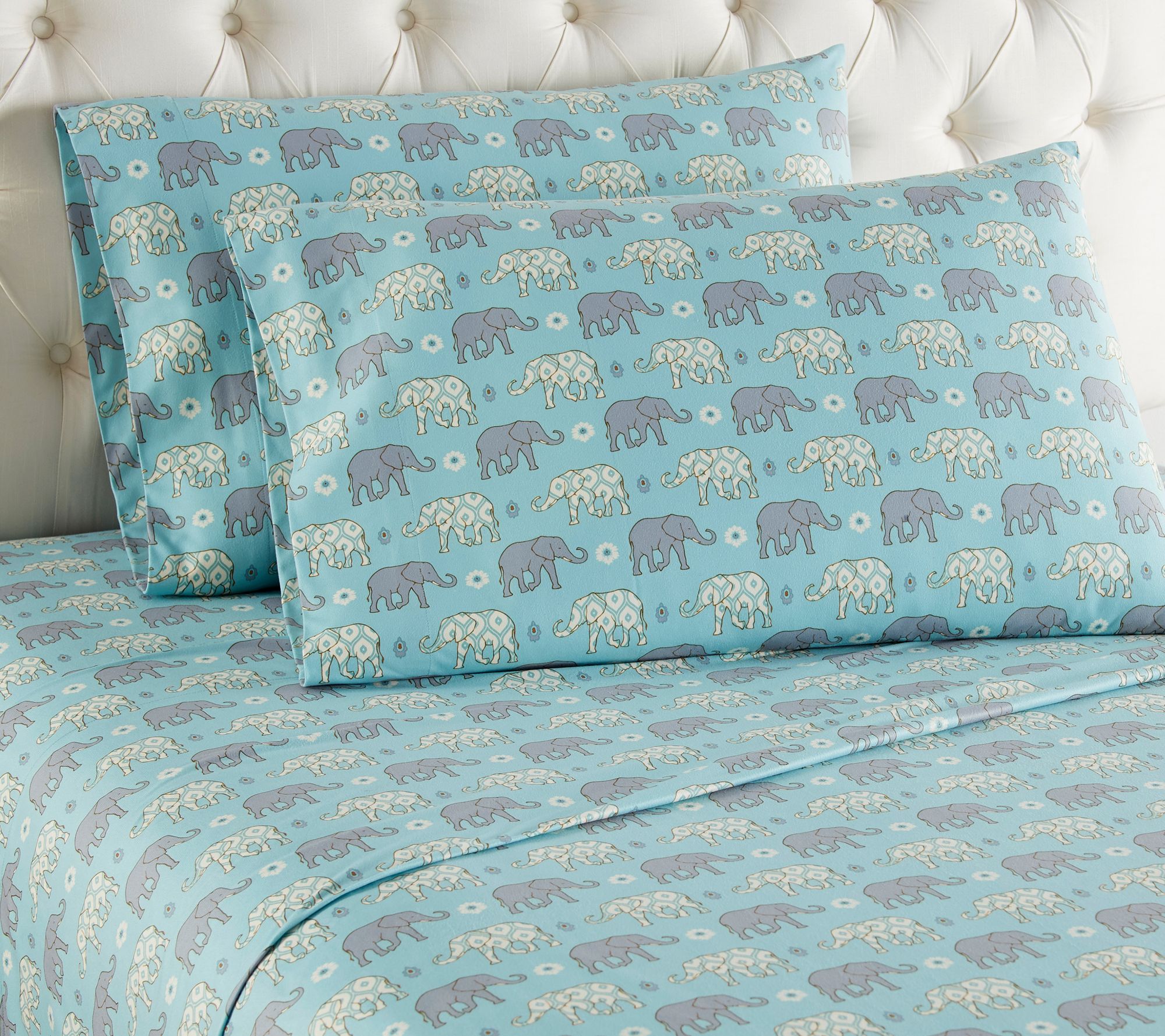 Shavel Micro Flannel Printed King Sheet Set