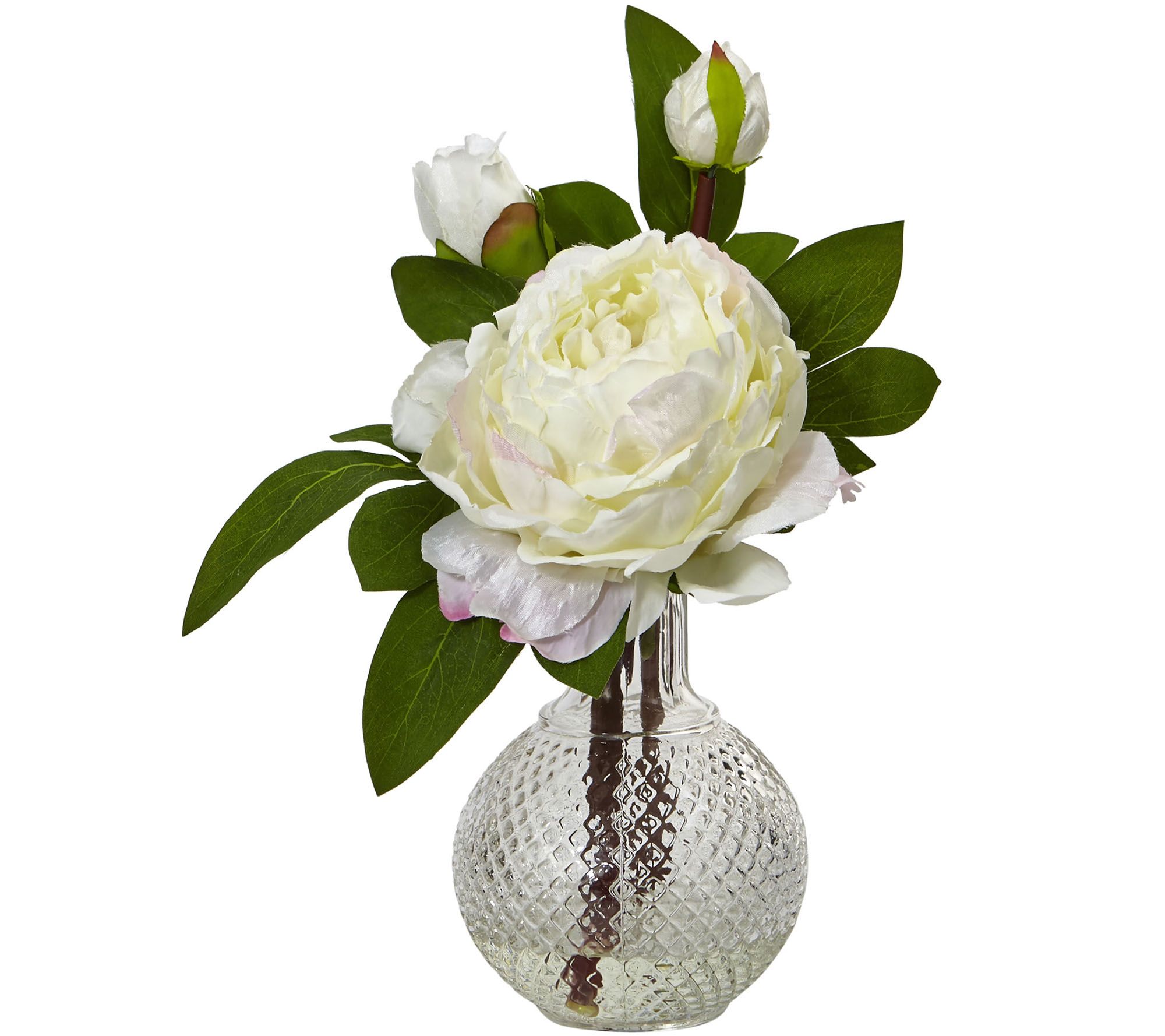 Peony with Vase Set of 2 by Nearly Natural
