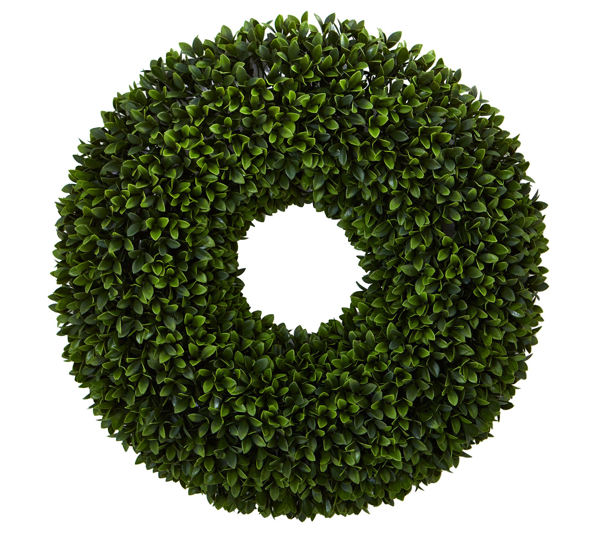 24" Boxwood Artificial Wreath by Nearly Natural