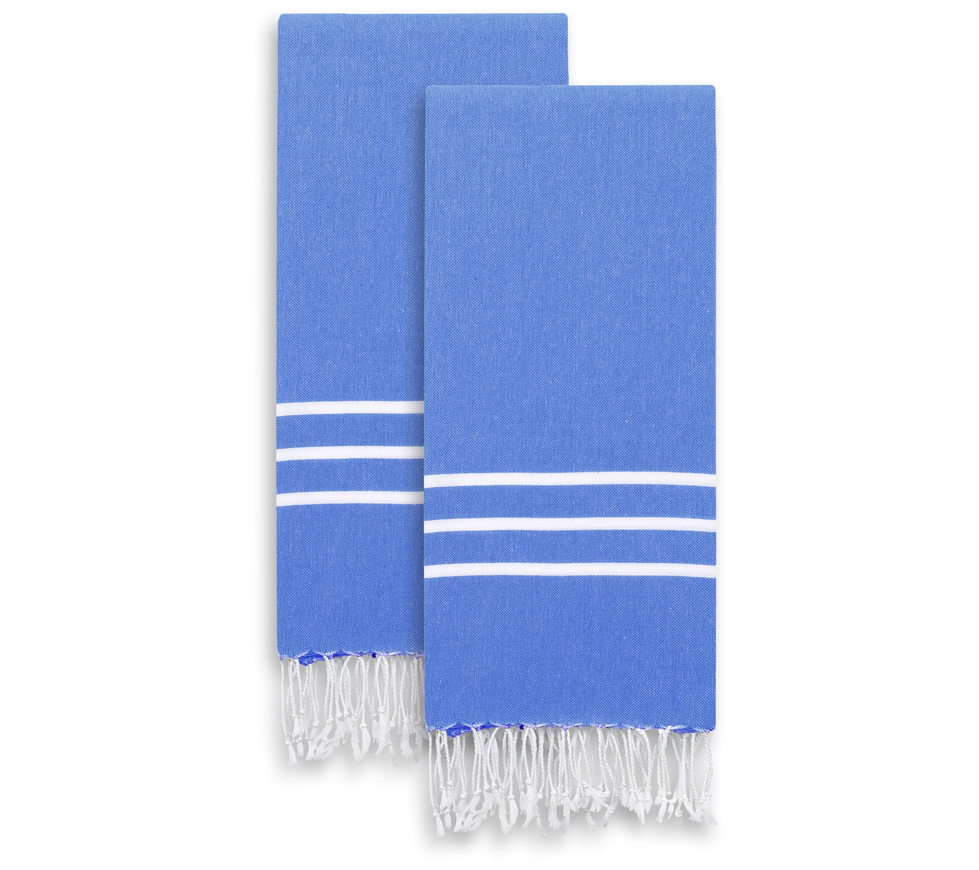 Linum Home Textiles Turkish Cotton Fun Paradise Pestemal Hand or Guest  Towels, Set of 2