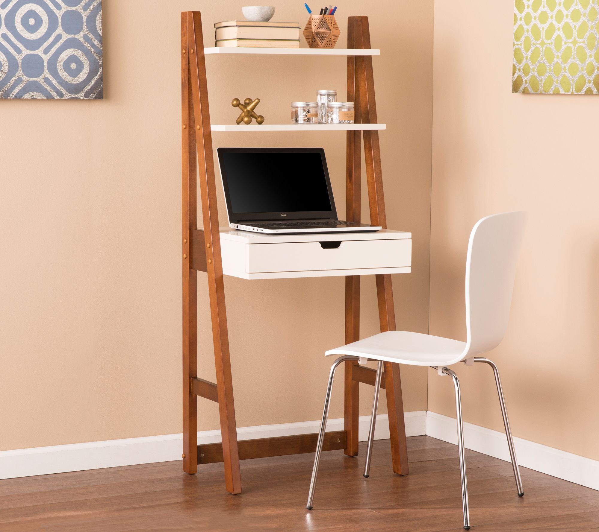 Southern Enterprises Baysdale Faux Leaning Desk - QVC.com