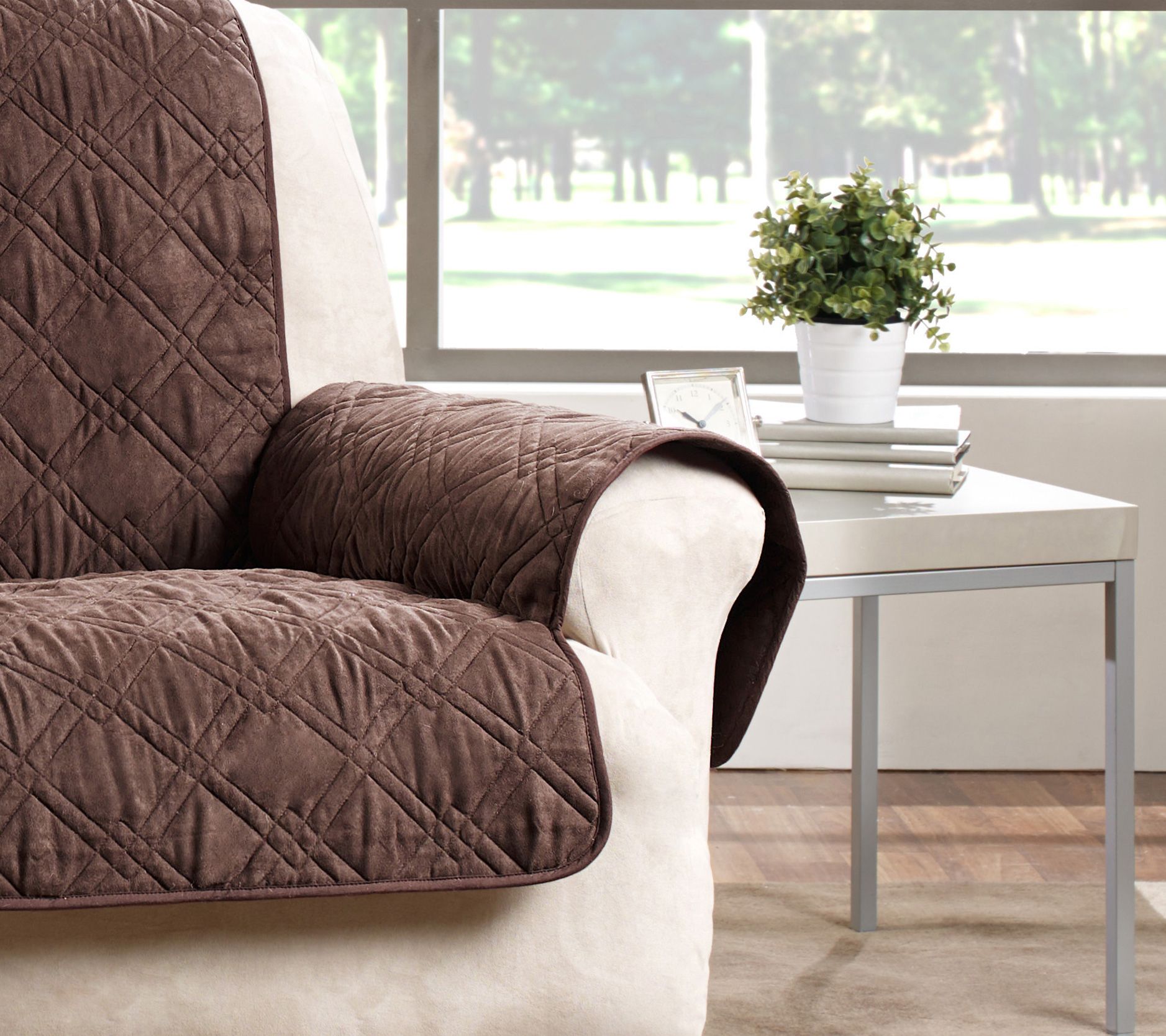 SureFit Microfiber Pet Recliner Quilted Furniture Cover