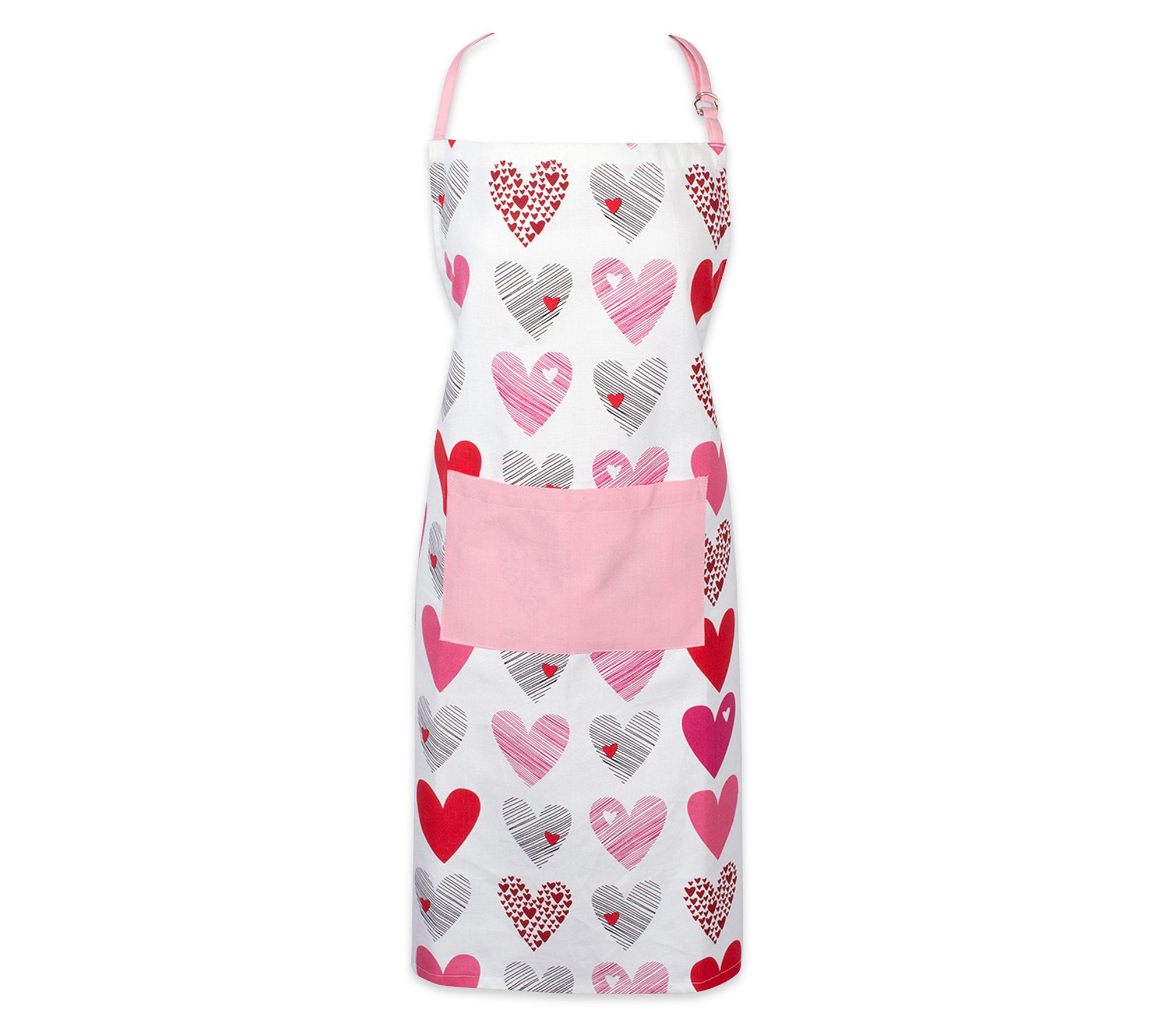 Design Imports Hearts Collage Bib Chef Apron