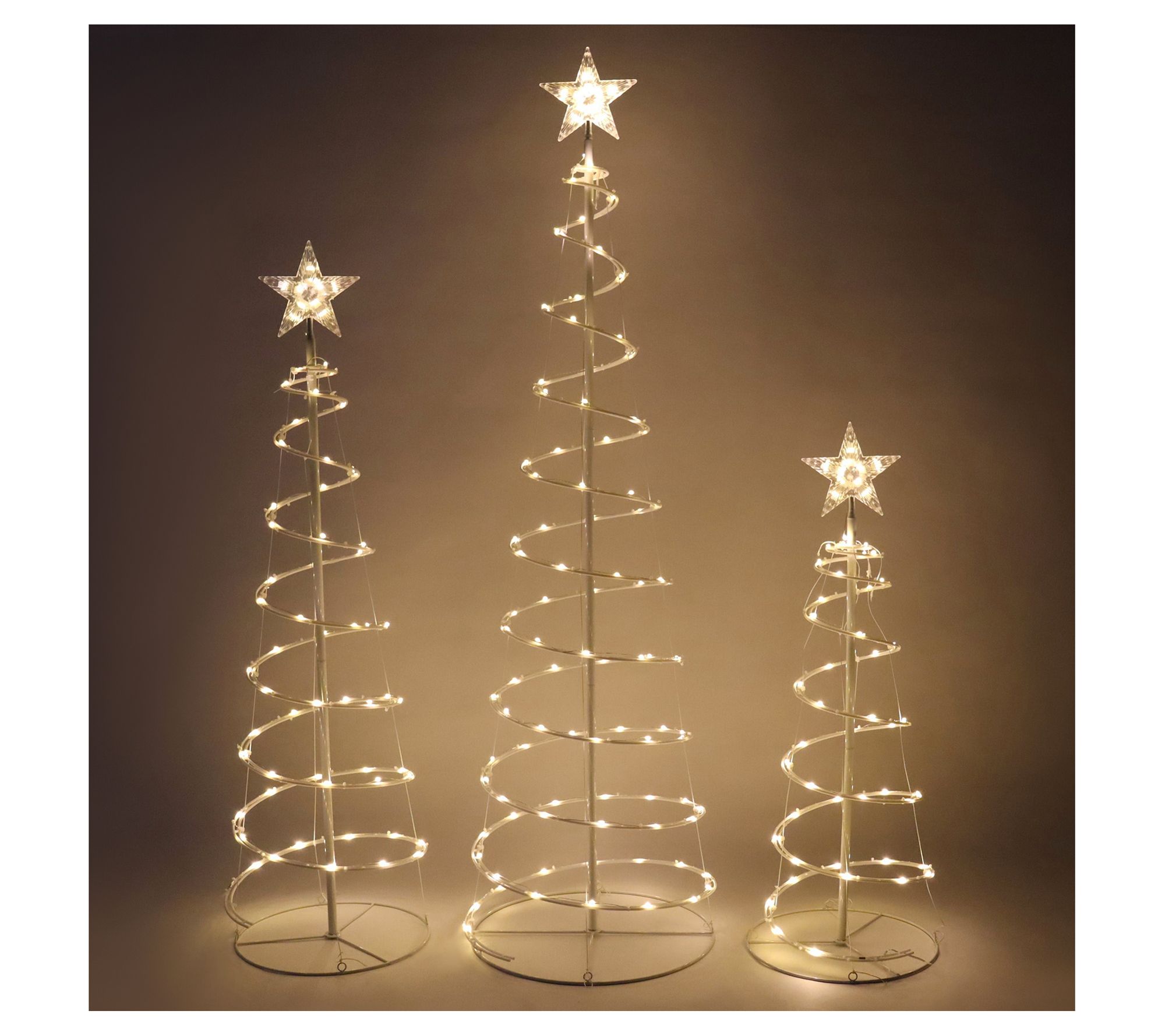 Joiedomi Lighted Spiral Christmas Tree Set/3