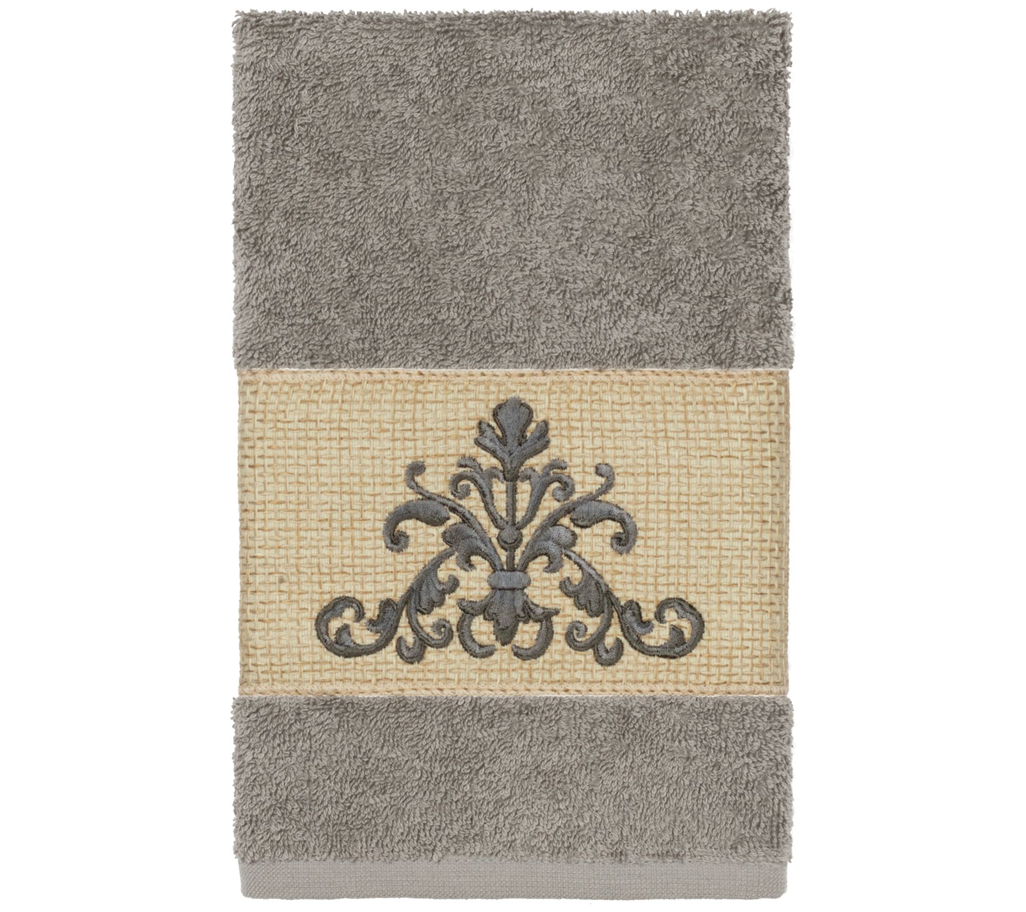 Linum Home Textiles Scarlet Embellished Hand Towel