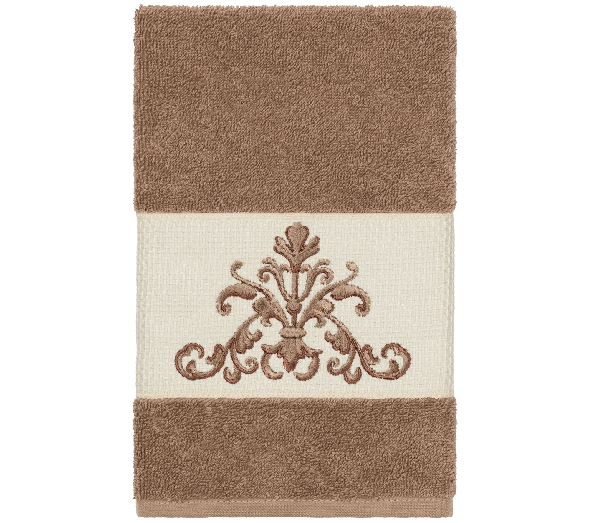 Linum Home Textiles Scarlet Embellished Hand Towel