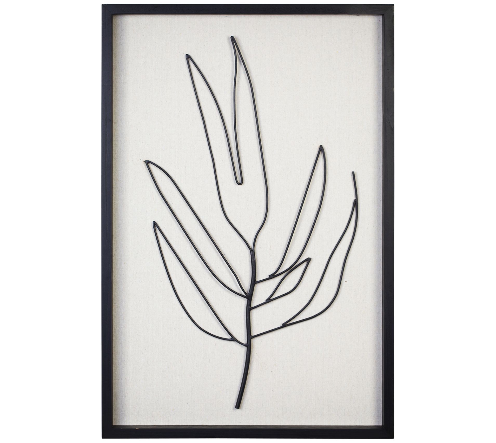 Stratton Home Decor Serene I Metal and Wood Frame Wall Art