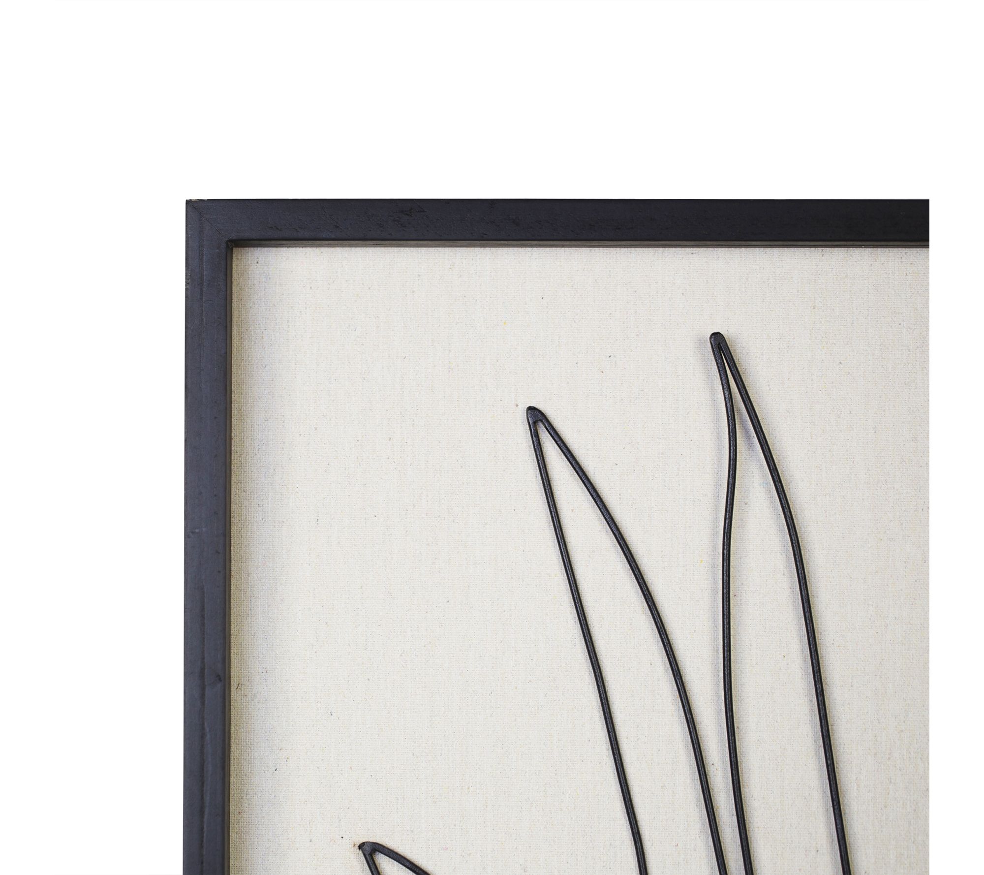 Stratton Home Decor Serene I Metal and Wood Frame Wall Art