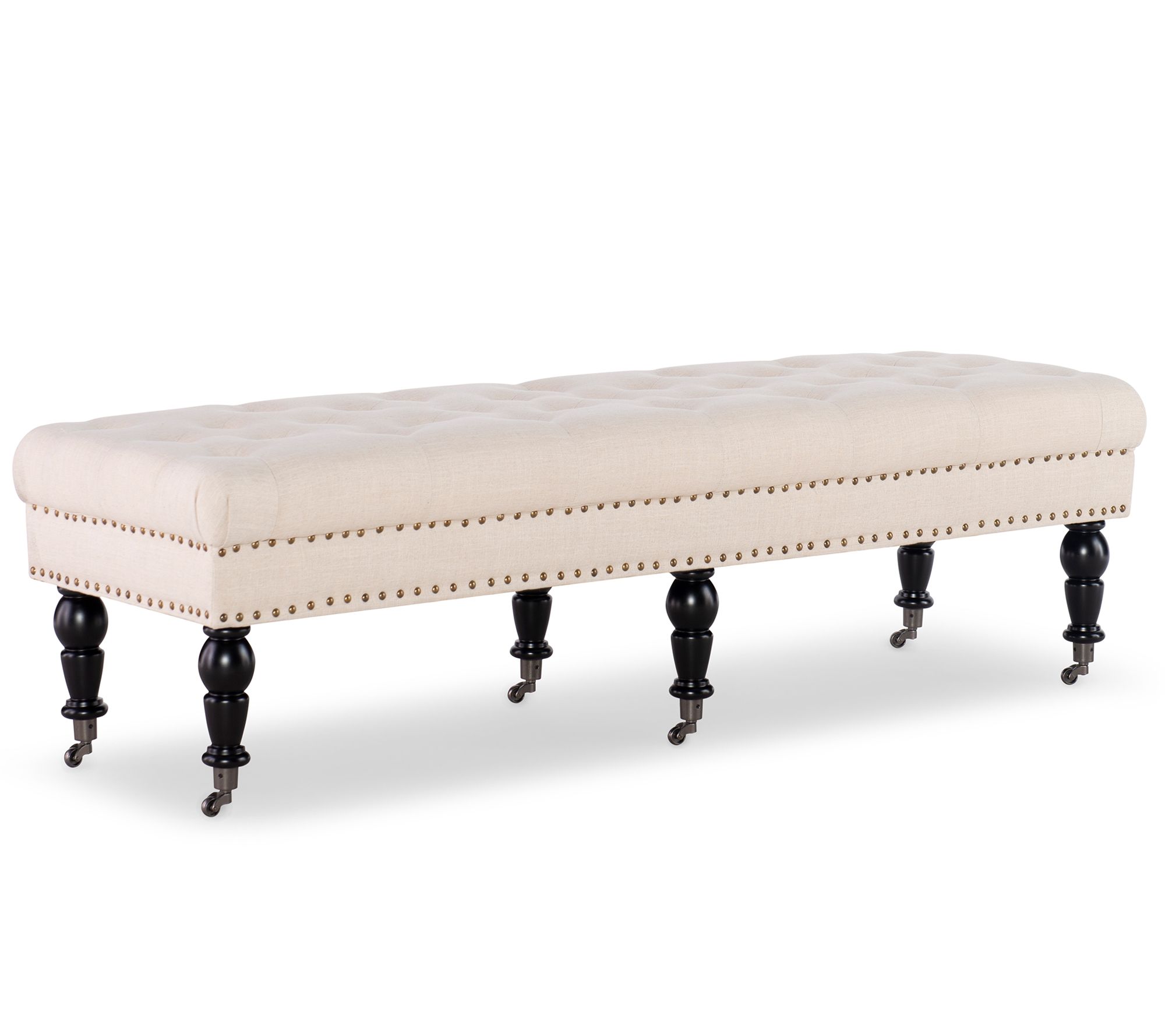 Linon Home Decor Eva 62 Inch Stylish Upholestered Bench Seat