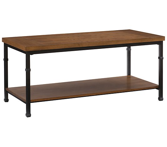 Linon Home Industrial Design Avery Coffee TableW/ Shelf