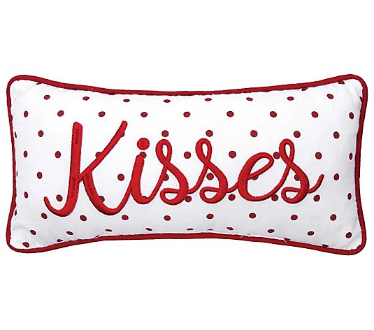 Kisses Dot Pillow by Valerie