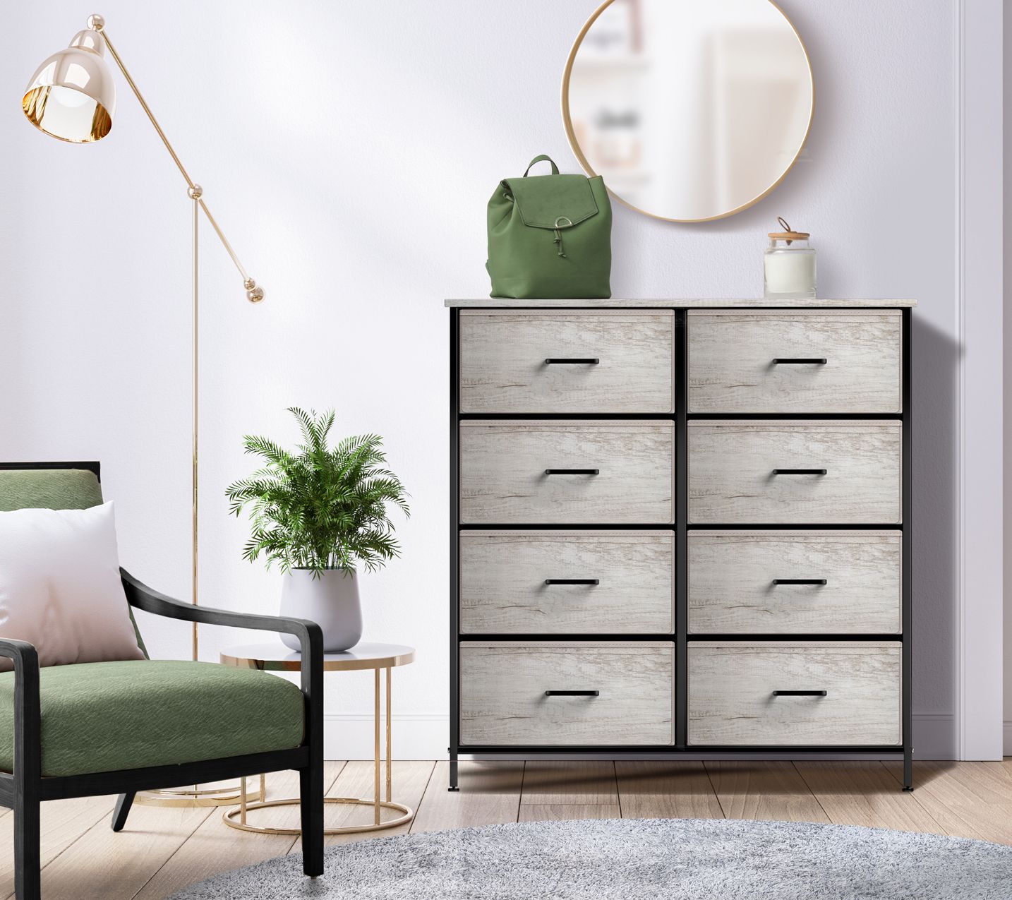 Sorbus 8Drawer Fabric Dresser for Bedroom and More