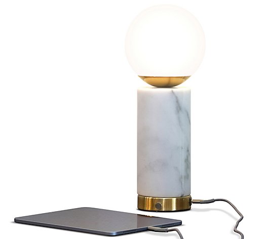 Brightech Aspen 14.5"H LED Marble Table Lamp