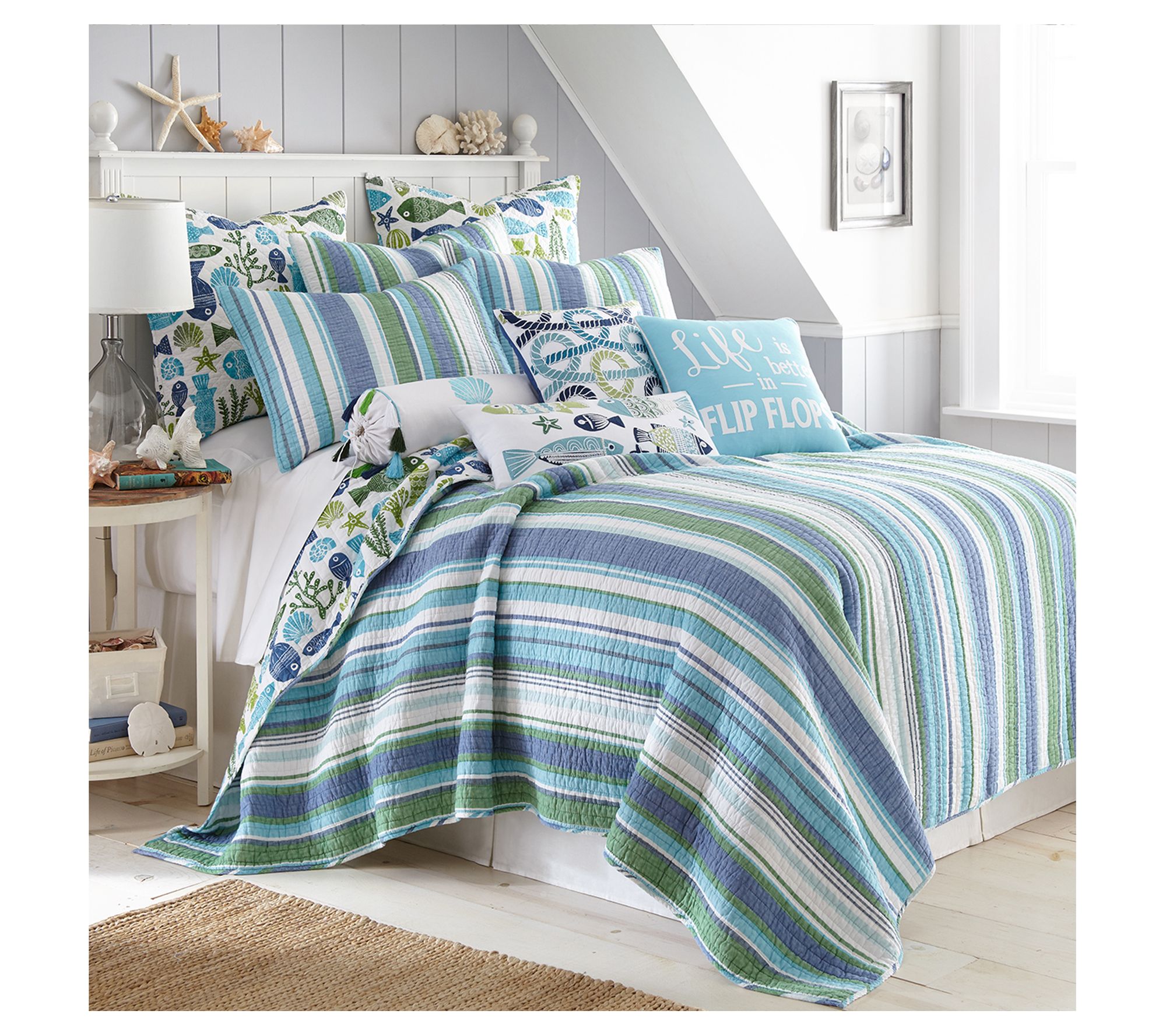 Levtex Home Vero 3-Piece Coastal King/Cal KingQuilt Set