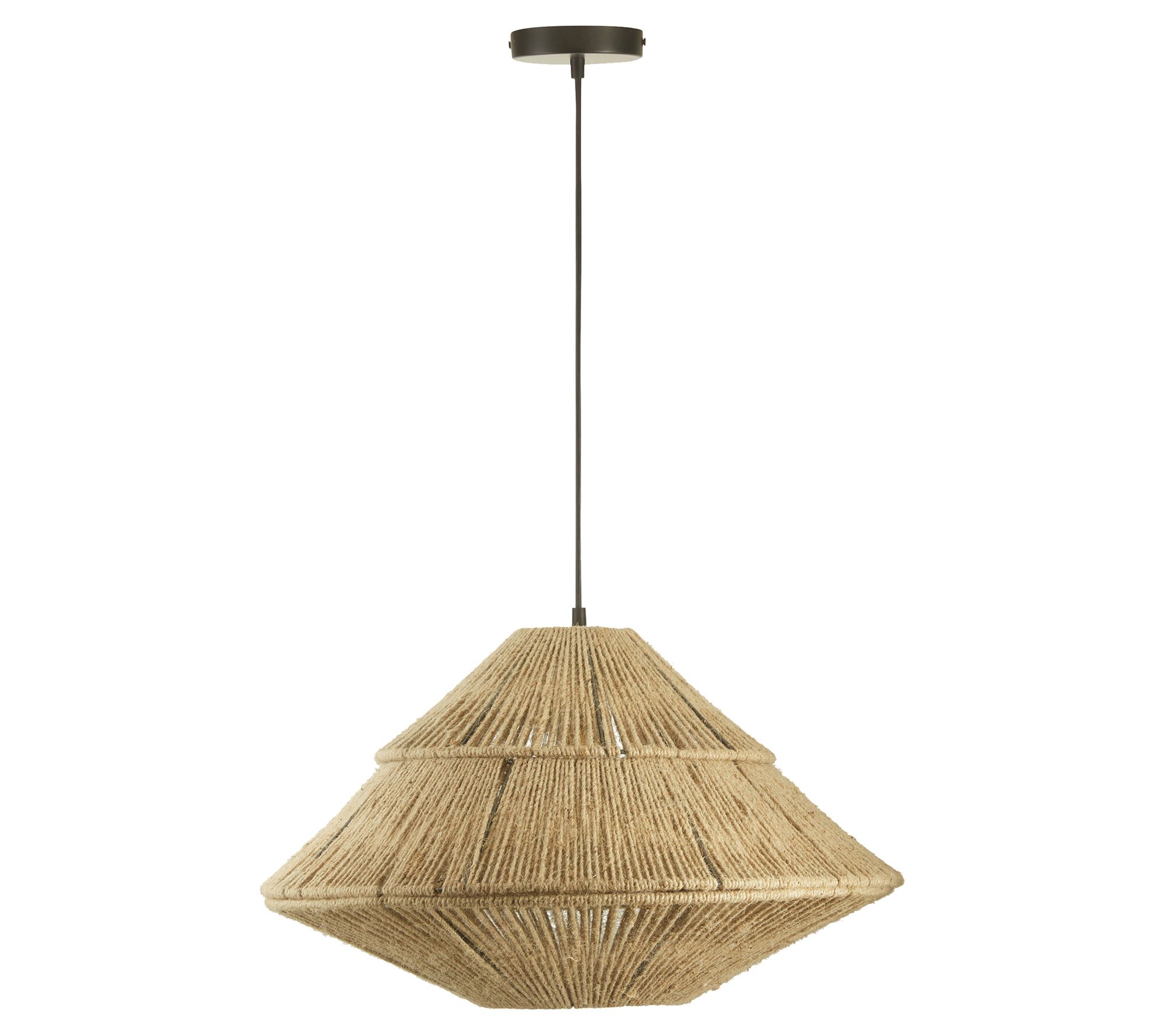 River of Goods 22"W 1-Light Minka Metal and JutPendant Light