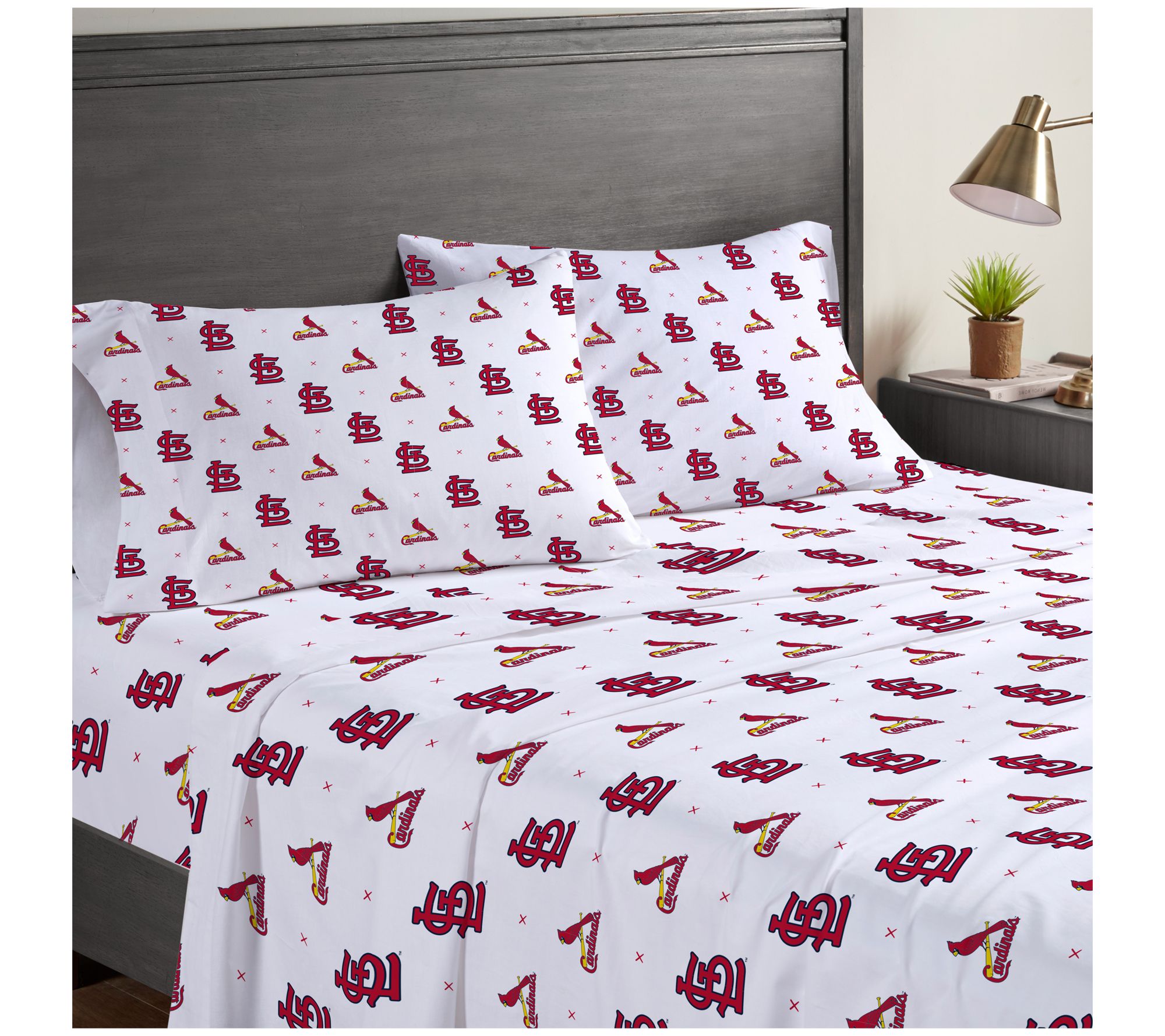 Pegasus Sports MLB Small X Queen Sheet Set