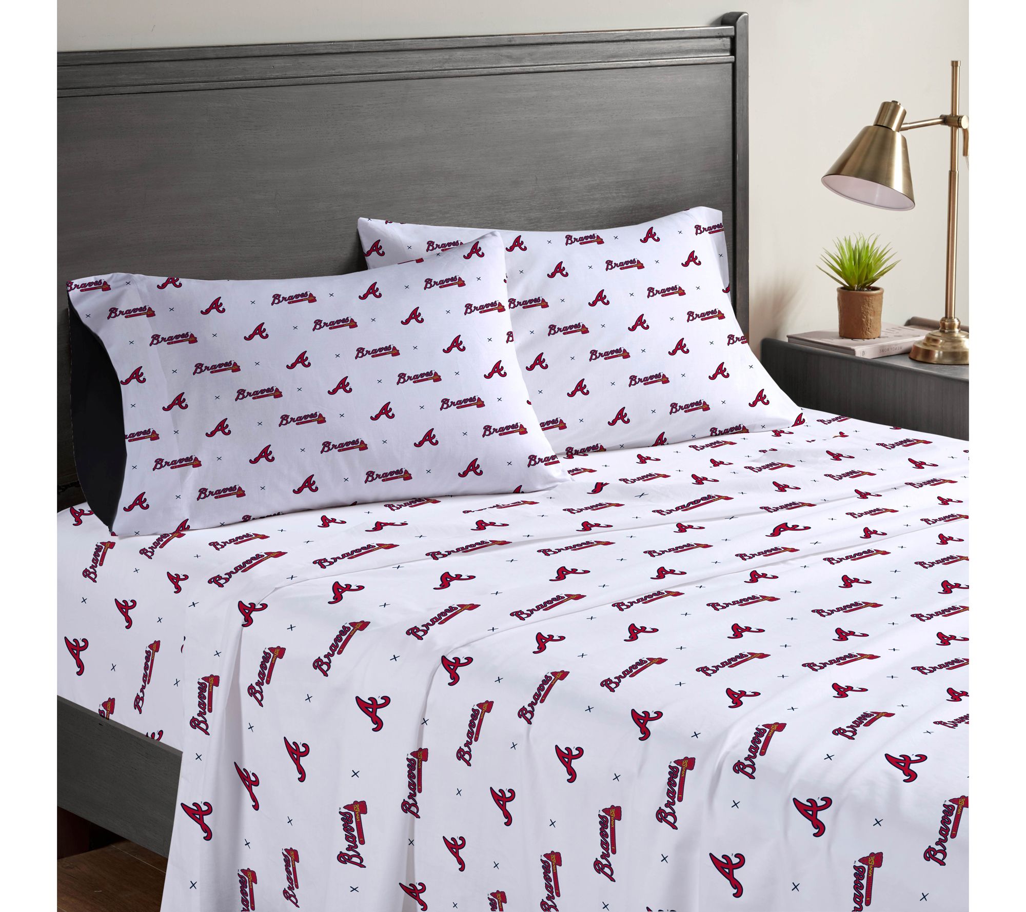 Pegasus Sports MLB Small X Queen Sheet Set