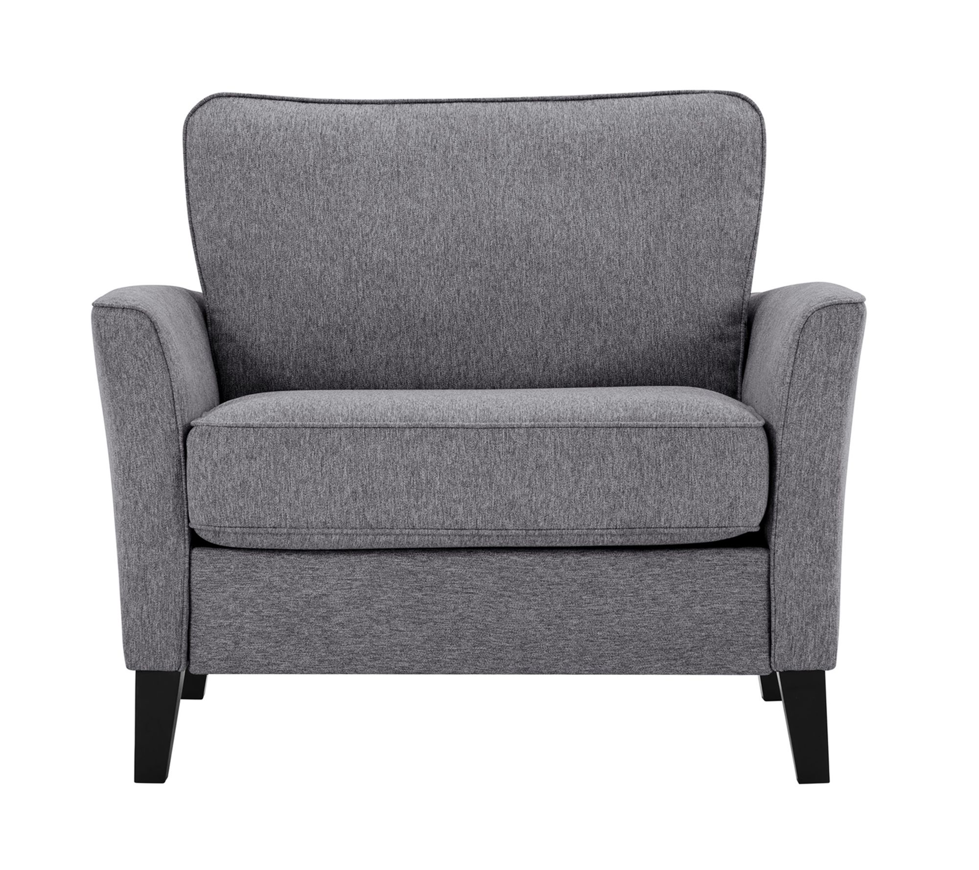 Lifestyle Solutions Wallace Armchair in Charcoal Fabric - QVC.com